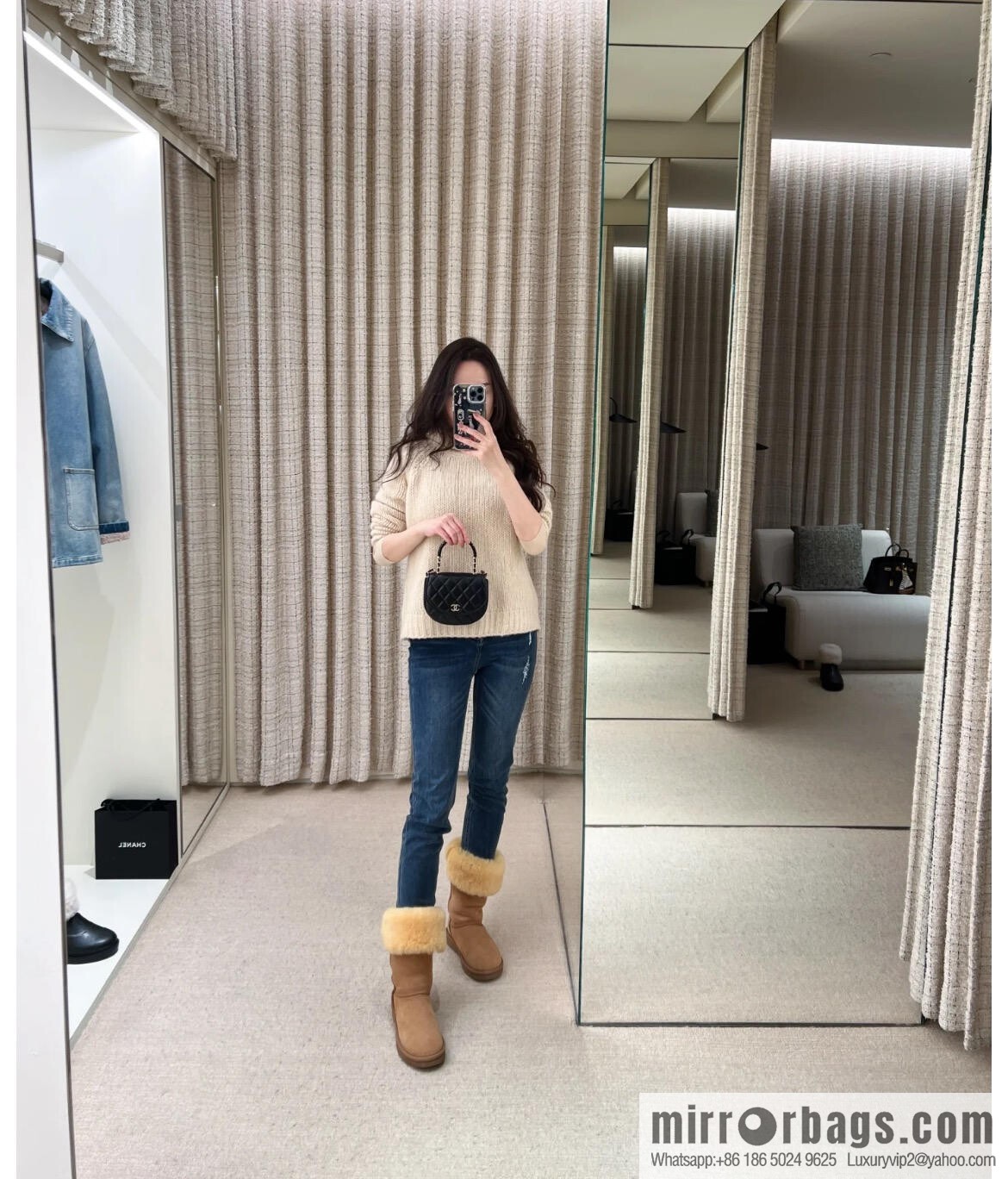 𝐂𝐡𝐚𝐧𝐞𝐥 𝟐𝟓𝐜 early spring new, chain handle bag 👜 AP4410