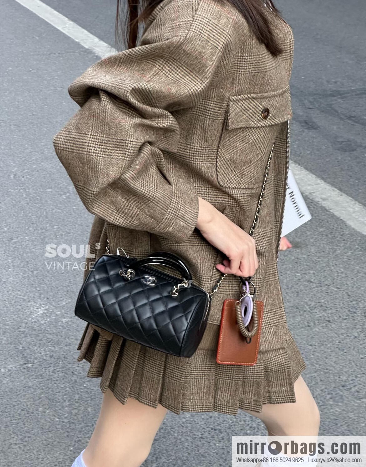 ππ‘ππ§ππ₯ πππ Early Spring Boston, Bowling Bag π£ Black AP4411