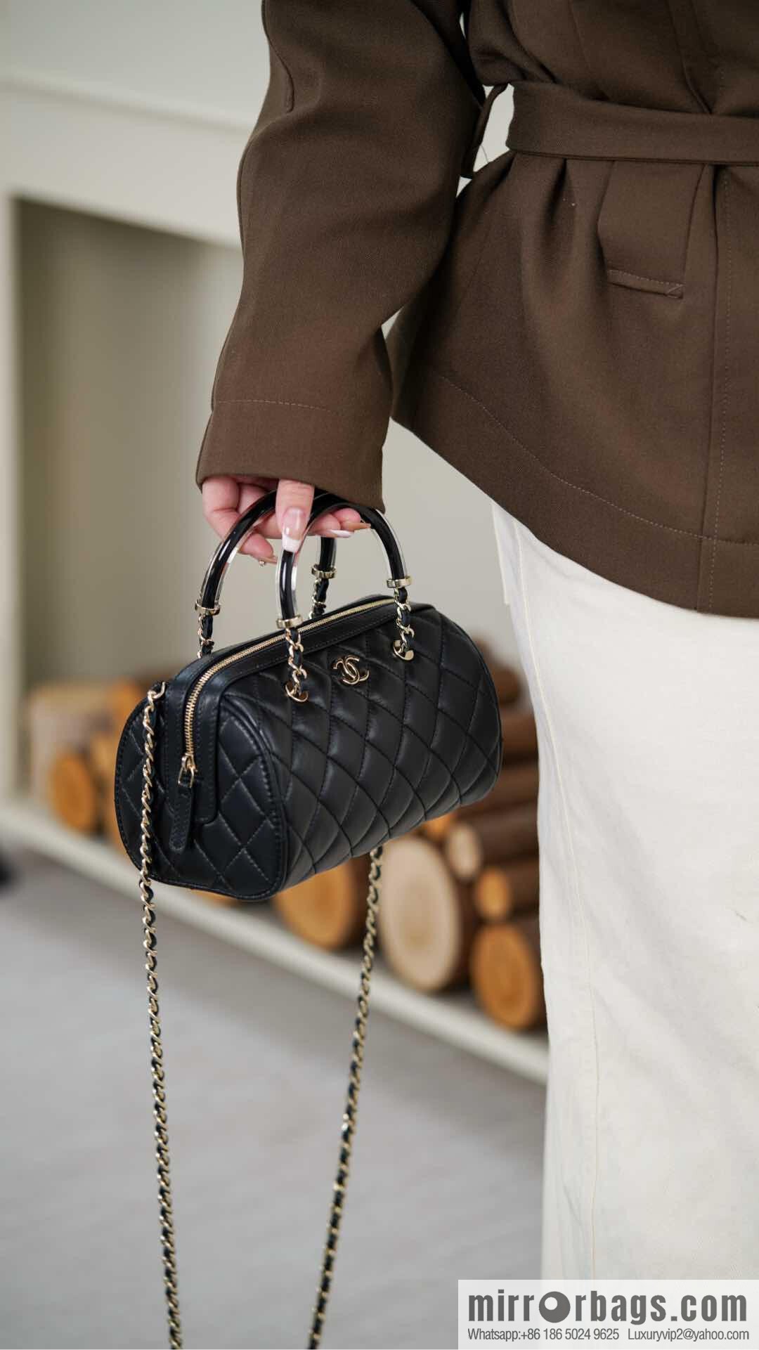 ππ‘ππ§ππ₯ πππ Early Spring Boston, Bowling Bag π£ Black AP4411