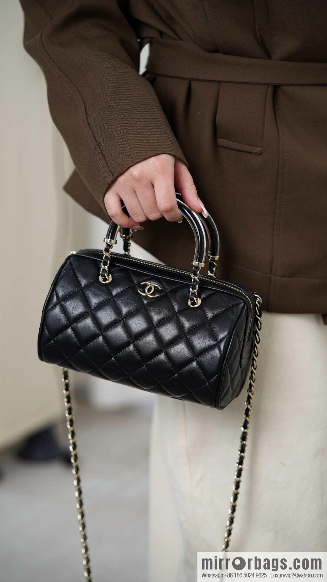 ππ‘ππ§ππ₯ πππ Early Spring Boston, Bowling Bag π£ Black AP4411