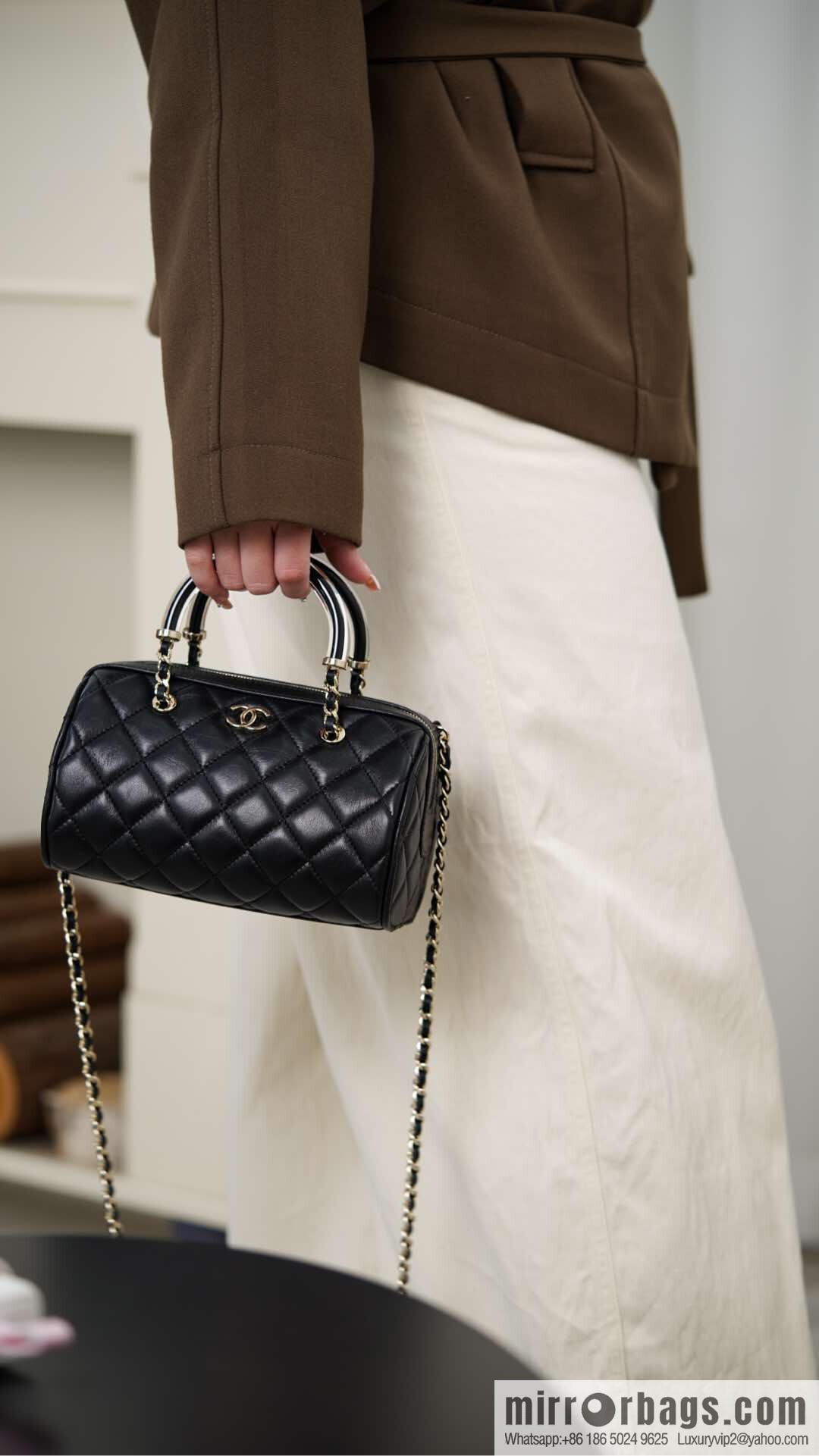 ππ‘ππ§ππ₯ πππ Early Spring Boston, Bowling Bag π£ Black AP4411