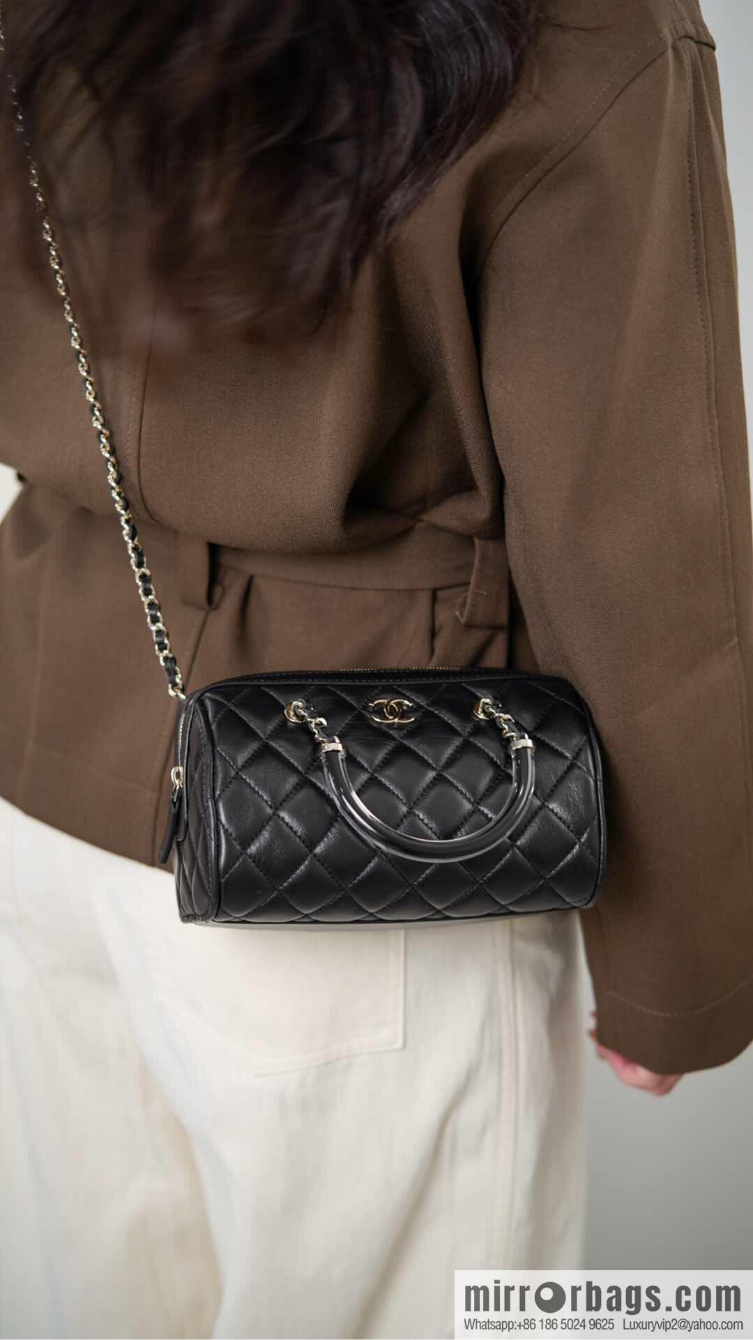 ππ‘ππ§ππ₯ πππ Early Spring Boston, Bowling Bag π£ Black AP4411