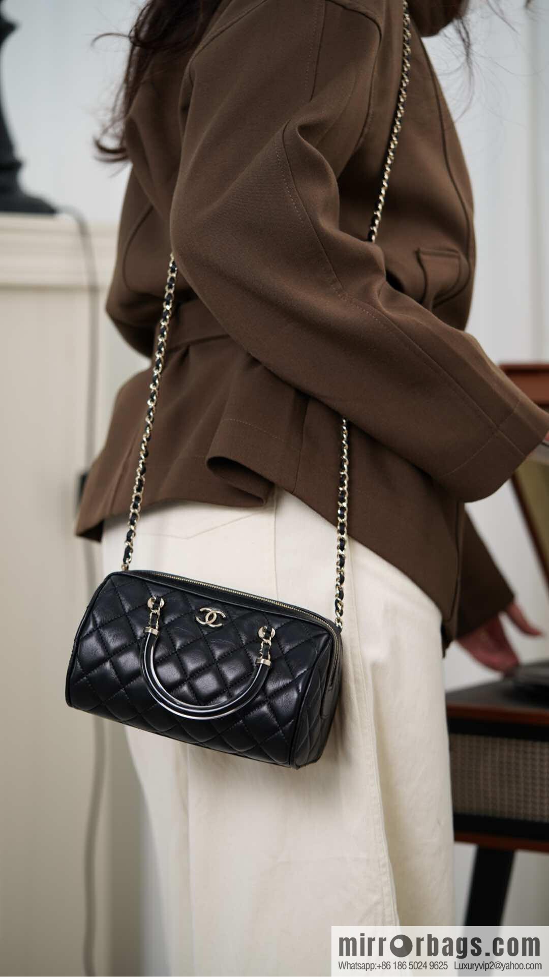 ππ‘ππ§ππ₯ πππ Early Spring Boston, Bowling Bag π£ Black AP4411