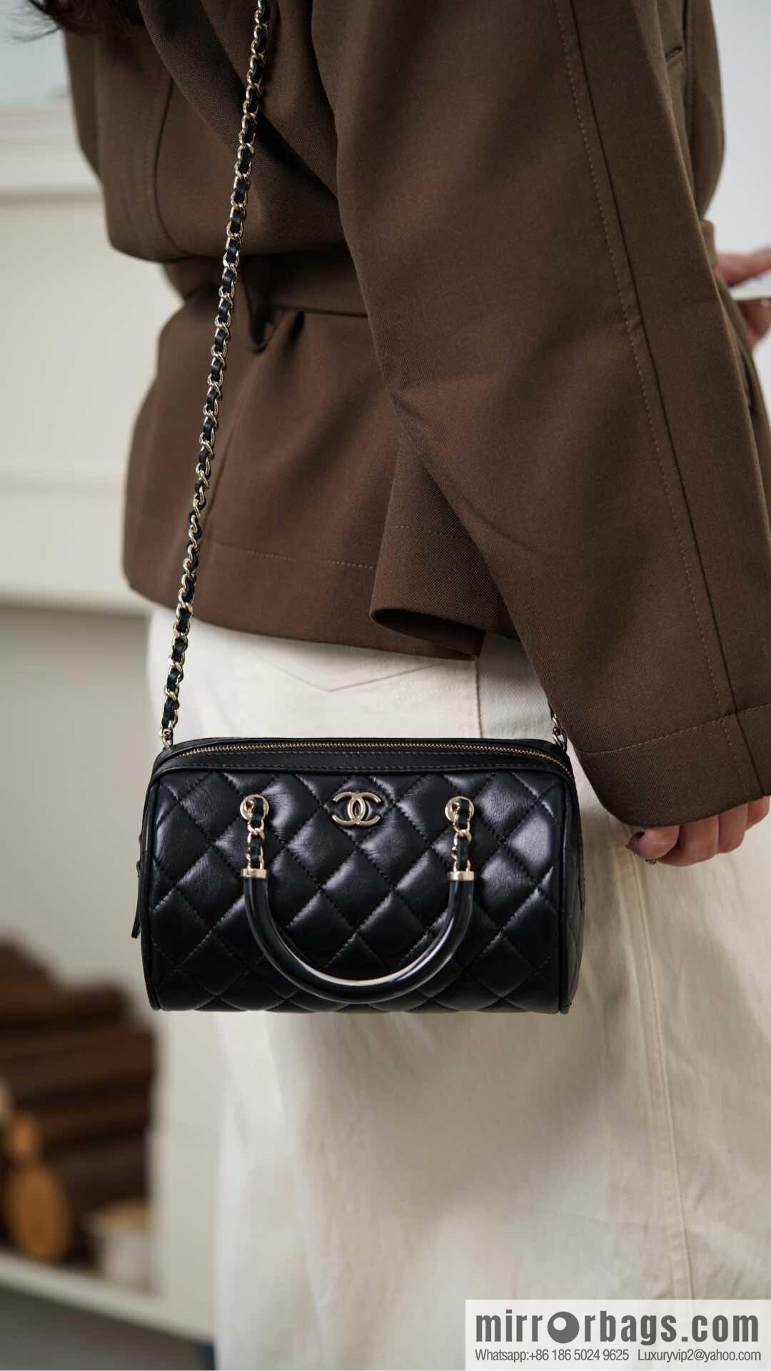 ππ‘ππ§ππ₯ πππ Early Spring Boston, Bowling Bag π£ Black AP4411