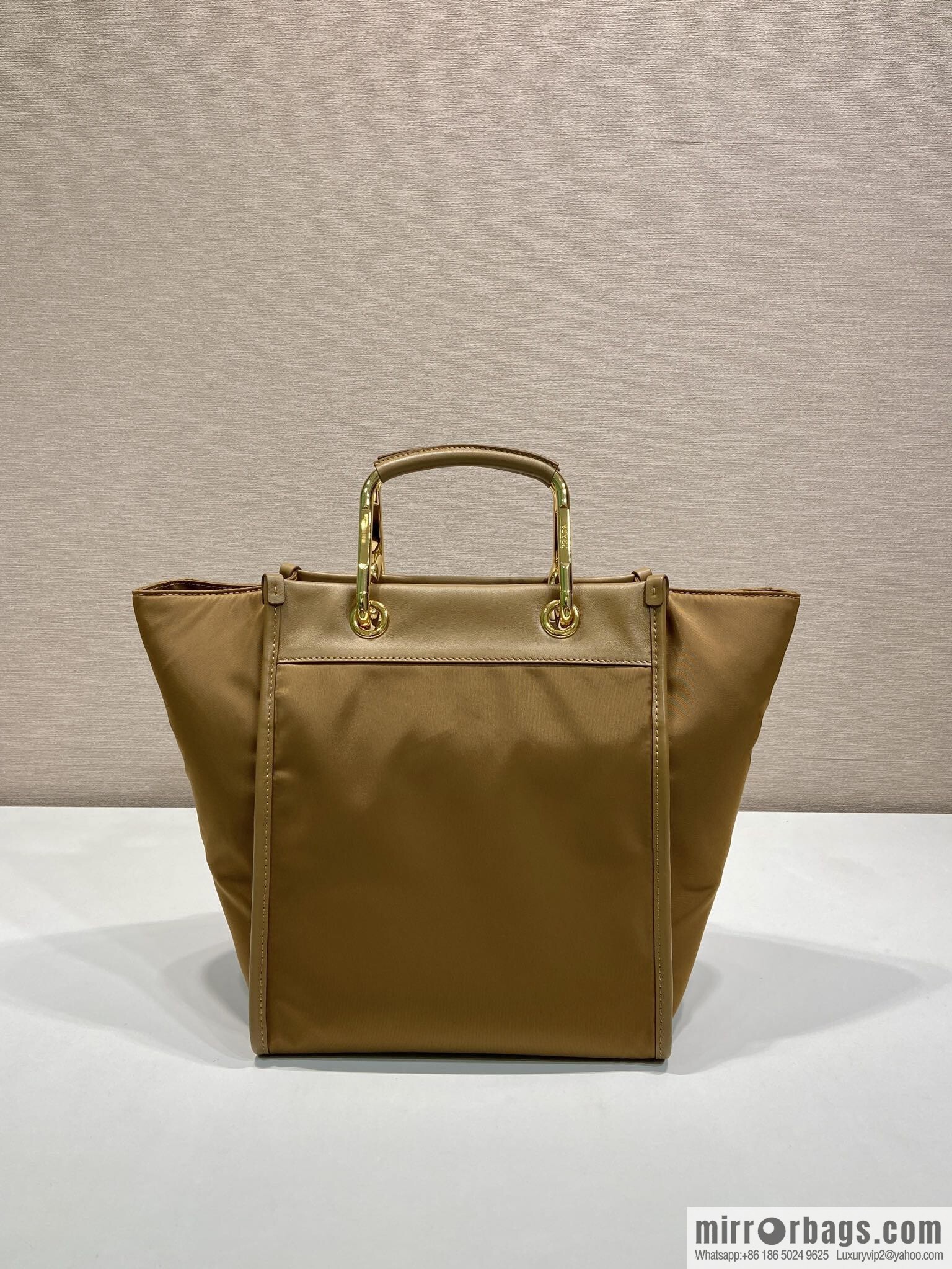 PRADA new tote bag 1BG578 brown