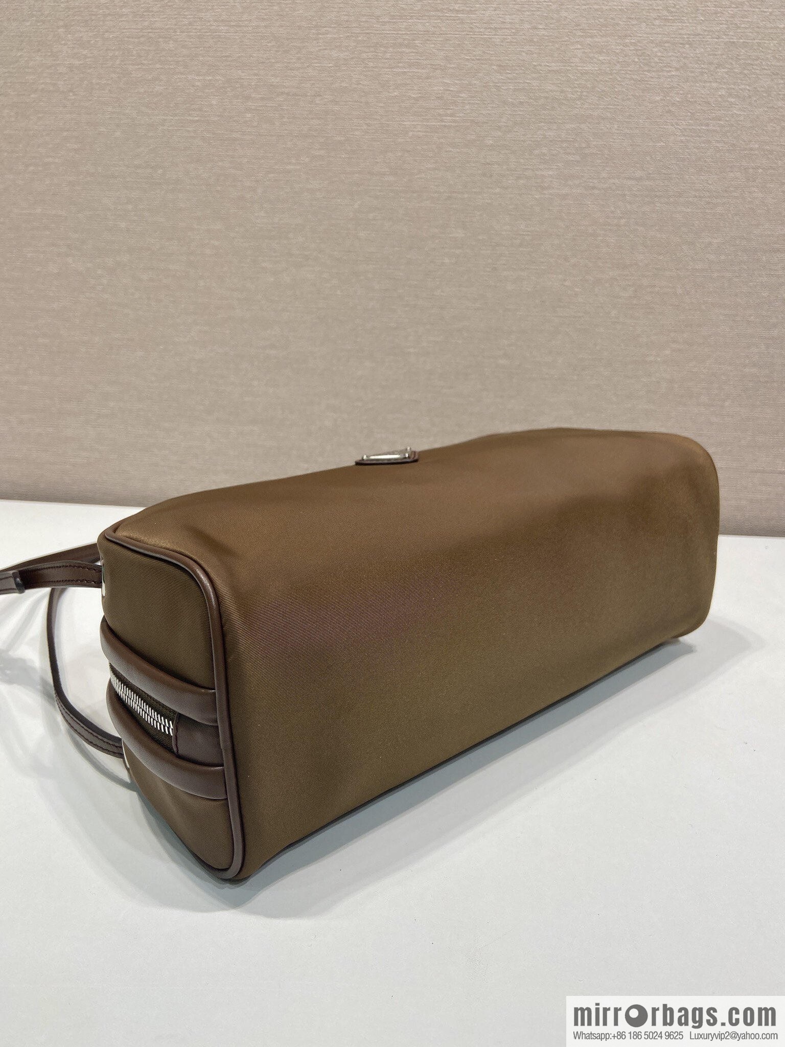 PRADA new bowling ball 1BC249 brown