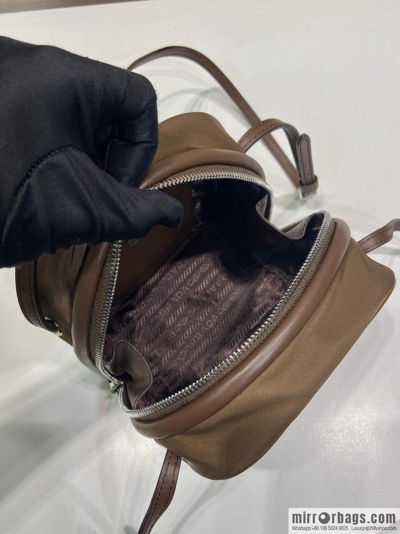 PRADA new catwalk model 1BC248 brown