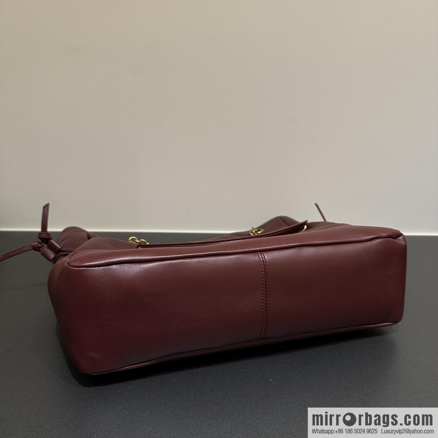 YSL 𝗝𝗮𝗺𝗶𝗲 𝟰.𝟯 large 𝗣𝗢𝗖𝗛𝗢𝗡_ lucky bag bucket bag 809824 burgundy