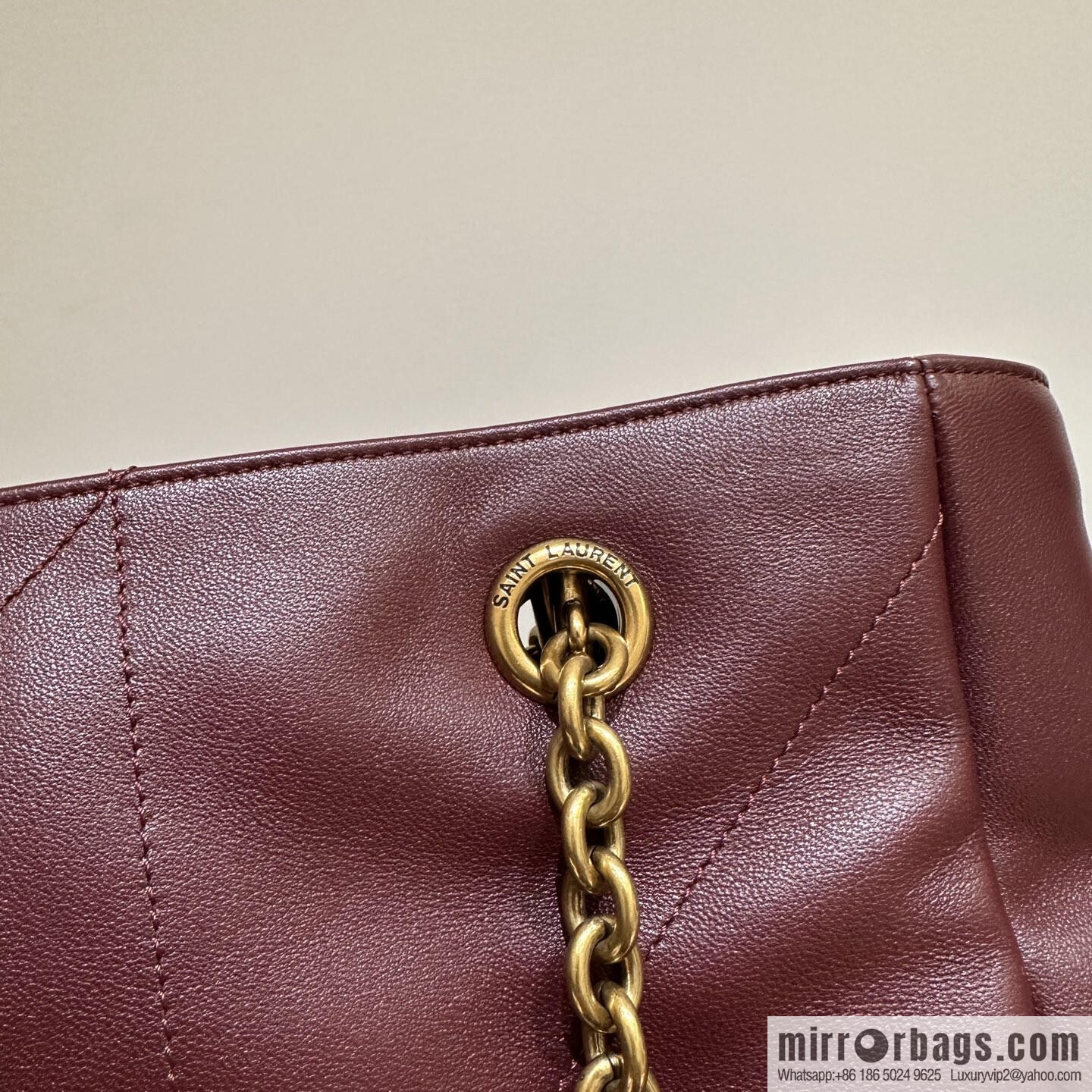 YSL 𝗝𝗮𝗺𝗶𝗲 𝟰.𝟯 large 𝗣𝗢𝗖𝗛𝗢𝗡_ lucky bag bucket bag 809824 burgundy