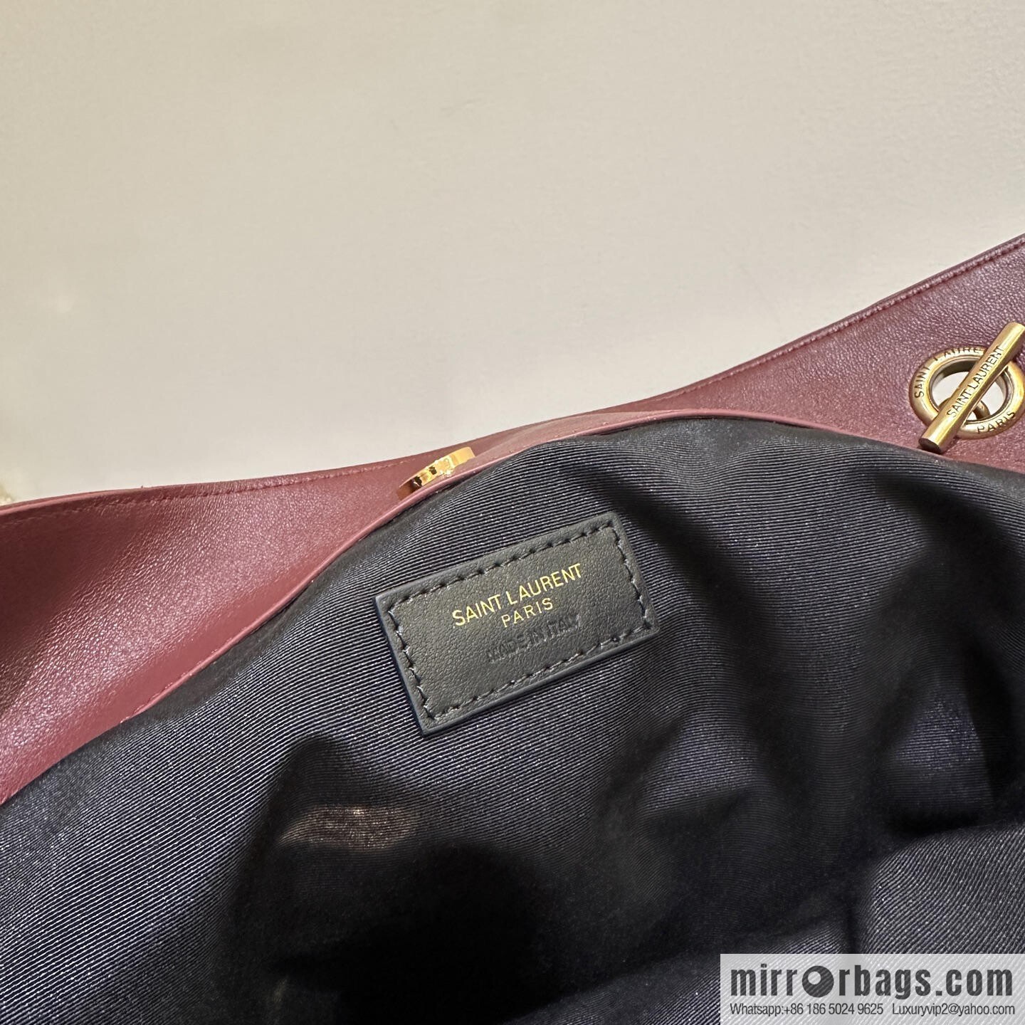 YSL 𝗝𝗮𝗺𝗶𝗲 𝟰.𝟯 large 𝗣𝗢𝗖𝗛𝗢𝗡_ lucky bag bucket bag 809824 burgundy