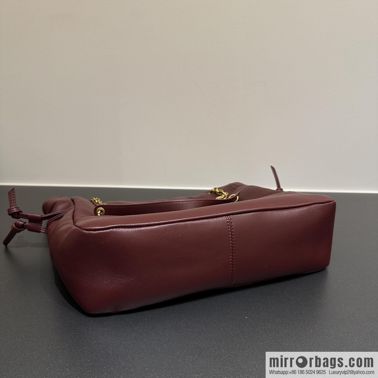 YSL 𝗝𝗮𝗺𝗶𝗲 𝟰.𝟯 small 𝗣𝗢𝗖𝗛𝗢𝗡_ lucky bag bucket bag 833948 burgundy