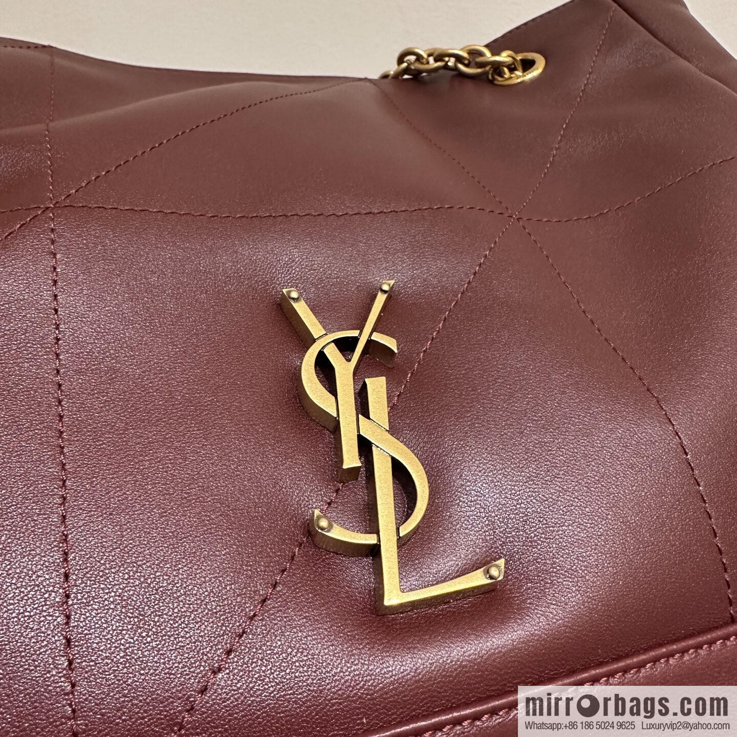 YSL 𝗝𝗮𝗺𝗶𝗲 𝟰.𝟯 small 𝗣𝗢𝗖𝗛𝗢𝗡_ lucky bag bucket bag 833948 burgundy