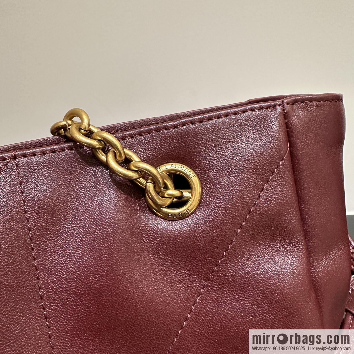 YSL 𝗝𝗮𝗺𝗶𝗲 𝟰.𝟯 small 𝗣𝗢𝗖𝗛𝗢𝗡_ lucky bag bucket bag 833948 burgundy