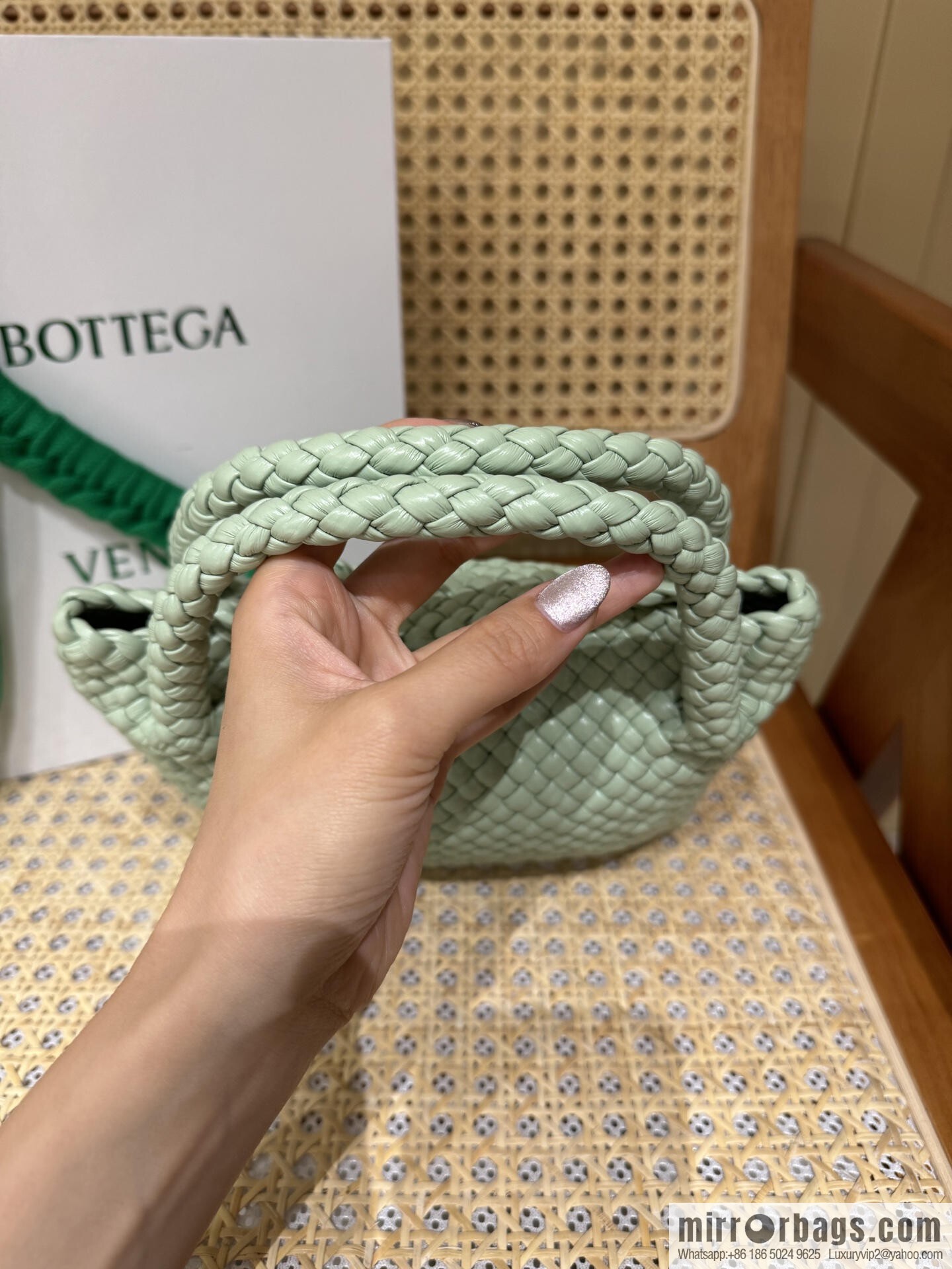BV Small Tosca Crossbody Bag, Fresh Mint Green 777575