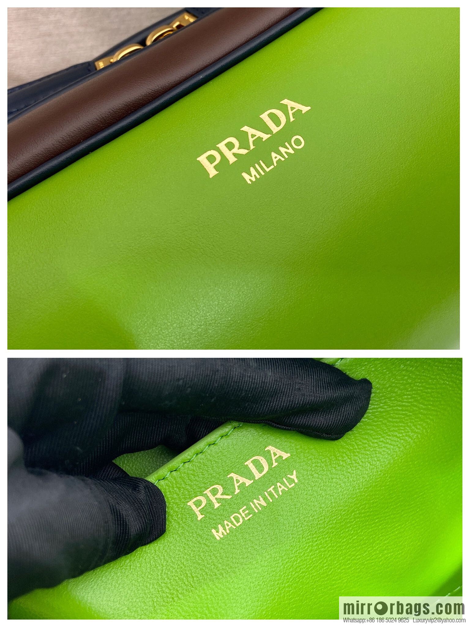 PRADA 🎉 new bowling 🎉 1BC249 🎉🎉 green