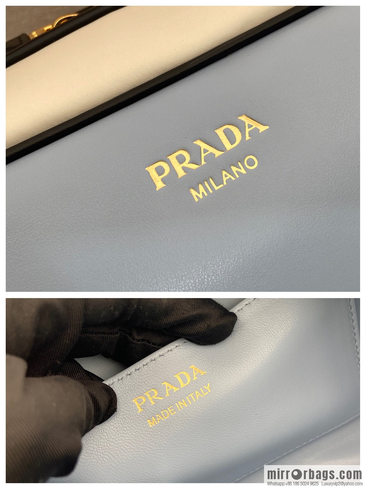 PRADA 🎉 new bowling 🎉 1BC249 🎉🎉 blue