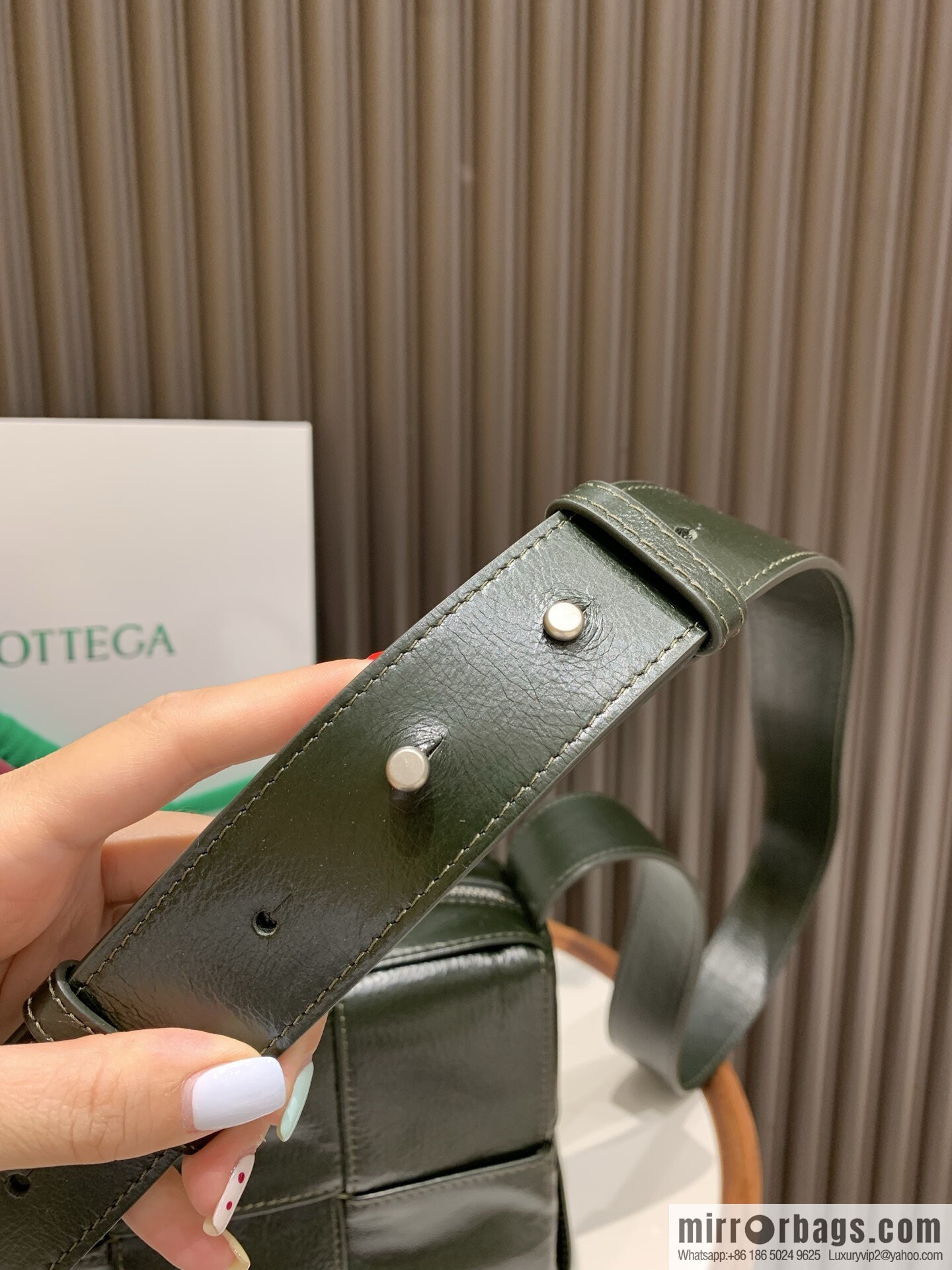 BV Small Arco Camera Bag 795177 Dark Green