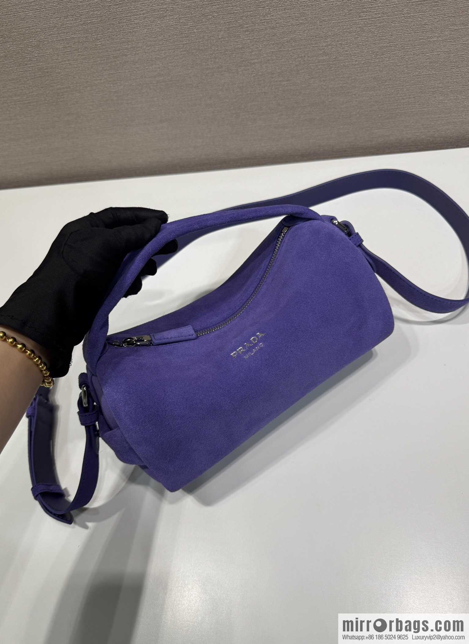 PRADA 🎉 New Boston 🎉 2VH188 Suede🎉🎉