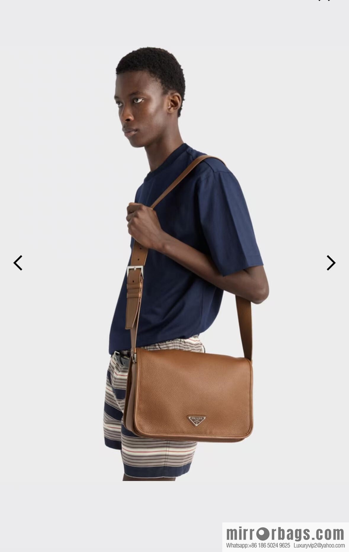 PRADA 🎉 new mailman bag 🎉 2VD075 🎉🎉 caramel color