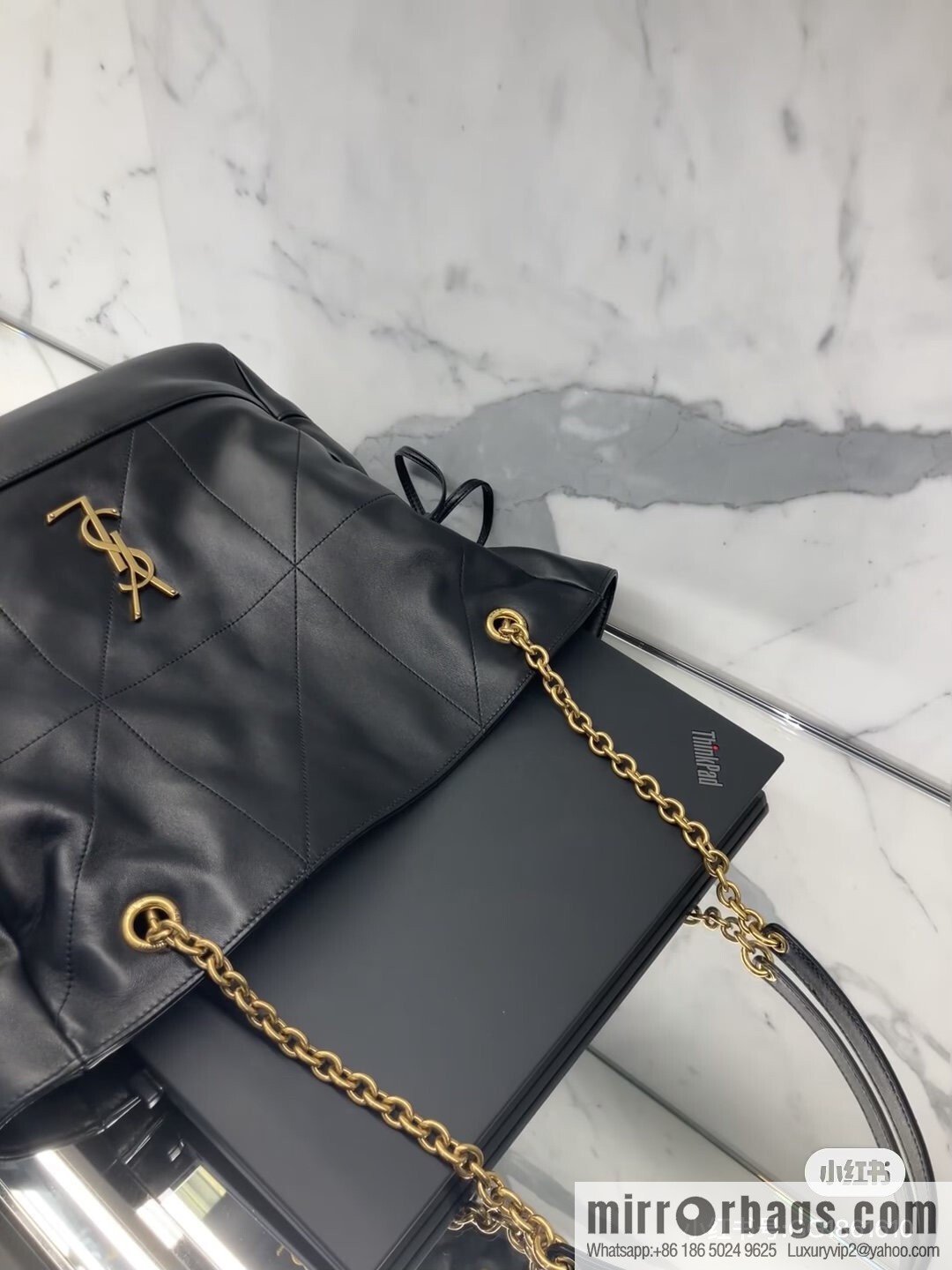 YSL 𝗝𝗮𝗺𝗶𝗲 𝟰.𝟯 small 𝗣𝗢𝗖𝗛𝗢𝗡_ lucky bag bucket bag 833948 black