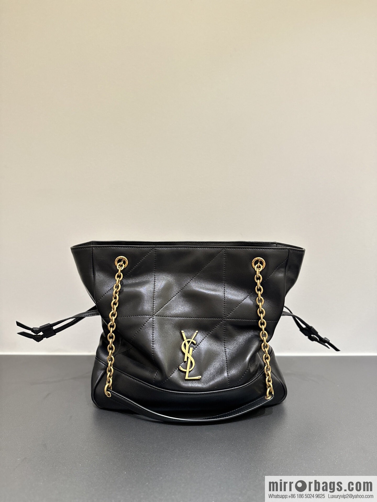 YSL 𝗝𝗮𝗺𝗶𝗲 𝟰.𝟯 small 𝗣𝗢𝗖𝗛𝗢𝗡_ lucky bag bucket bag 833948 black