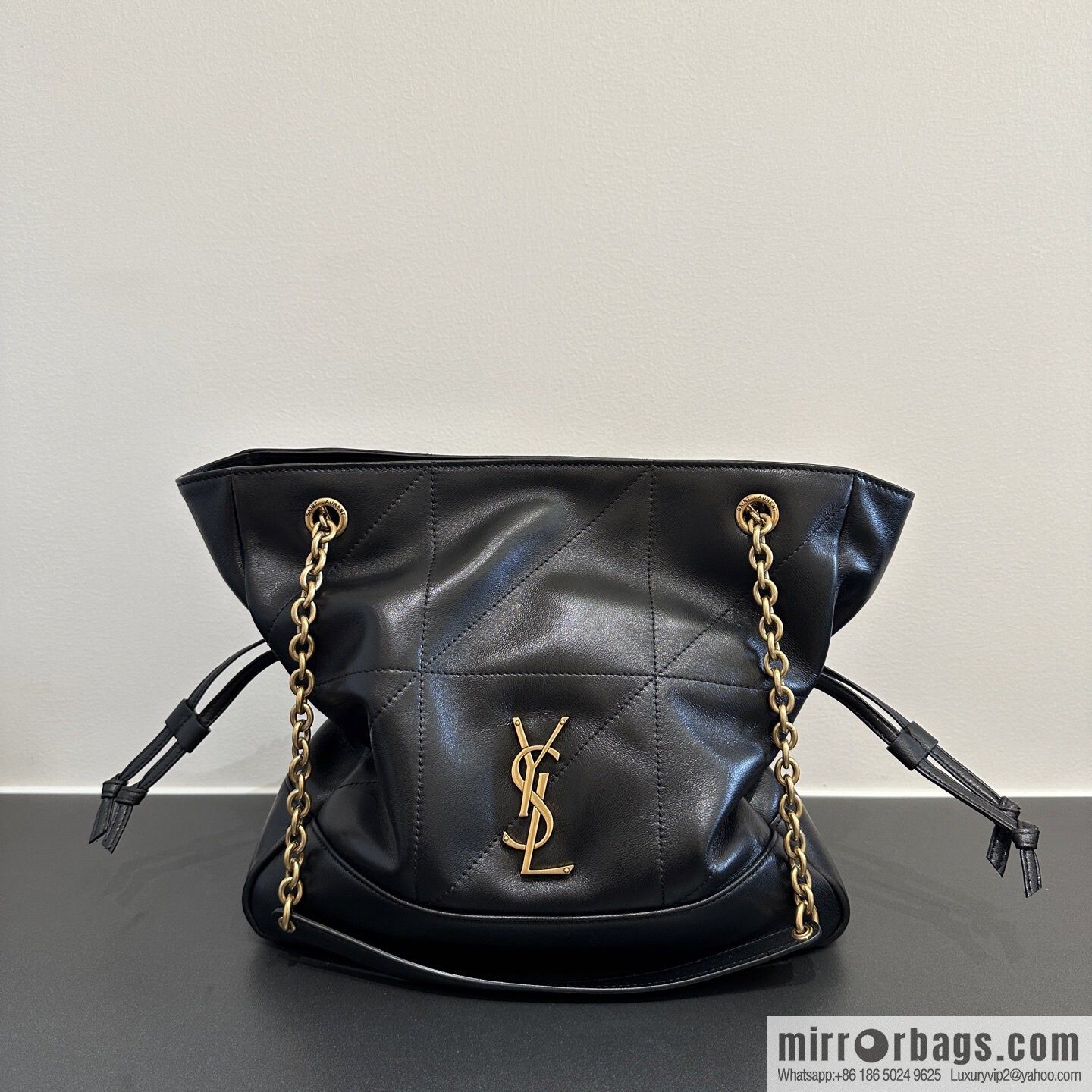 YSL 𝗝𝗮𝗺𝗶𝗲 𝟰.𝟯 small 𝗣𝗢𝗖𝗛𝗢𝗡_ lucky bag bucket bag 833948 black
