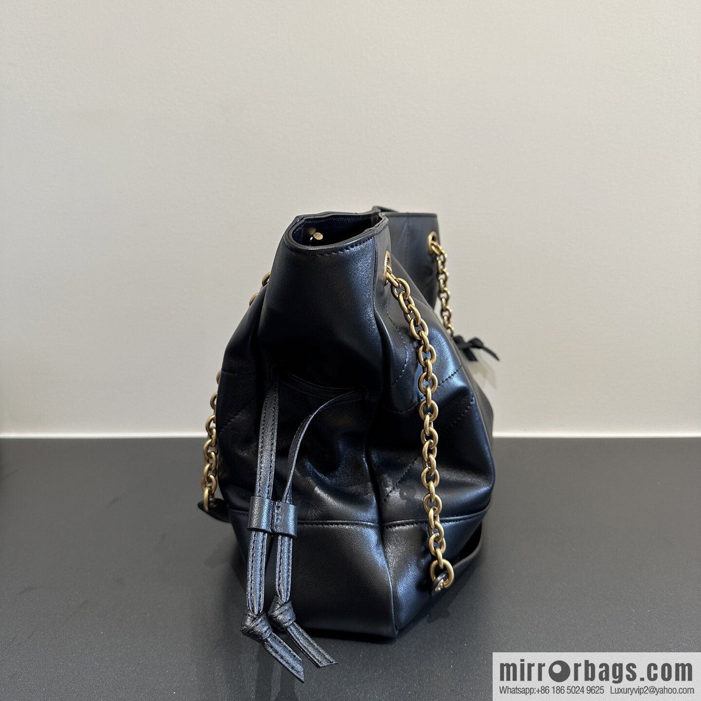 YSL 𝗝𝗮𝗺𝗶𝗲 𝟰.𝟯 small 𝗣𝗢𝗖𝗛𝗢𝗡_ lucky bag bucket bag 833948 black