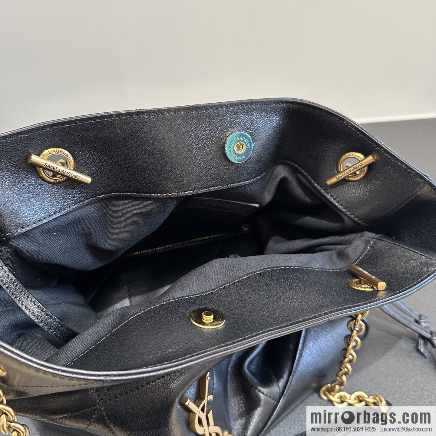 YSL 𝗝𝗮𝗺𝗶𝗲 𝟰.𝟯 small 𝗣𝗢𝗖𝗛𝗢𝗡_ lucky bag bucket bag 833948 black