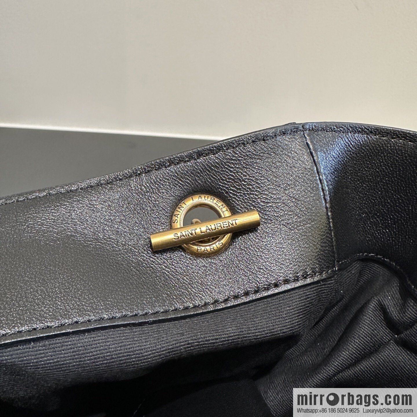 YSL 𝗝𝗮𝗺𝗶𝗲 𝟰.𝟯 small 𝗣𝗢𝗖𝗛𝗢𝗡_ lucky bag bucket bag 833948 black