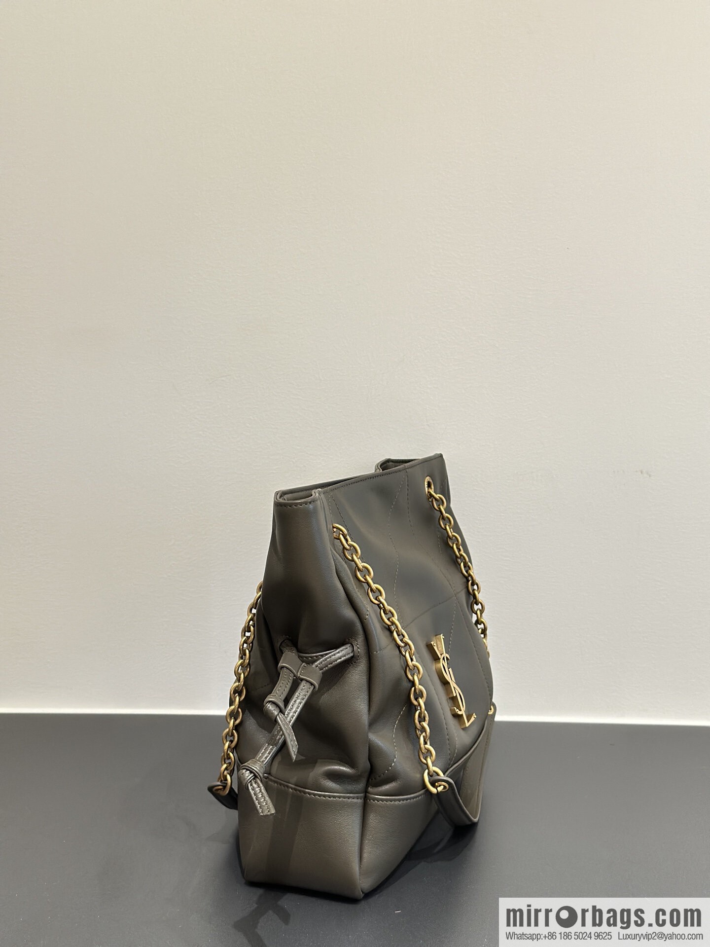 YSL 𝗝𝗮𝗺𝗶𝗲 𝟰.𝟯 small 𝗣𝗢𝗖𝗛𝗢𝗡_ lucky bag bucket bag 833948 dark green