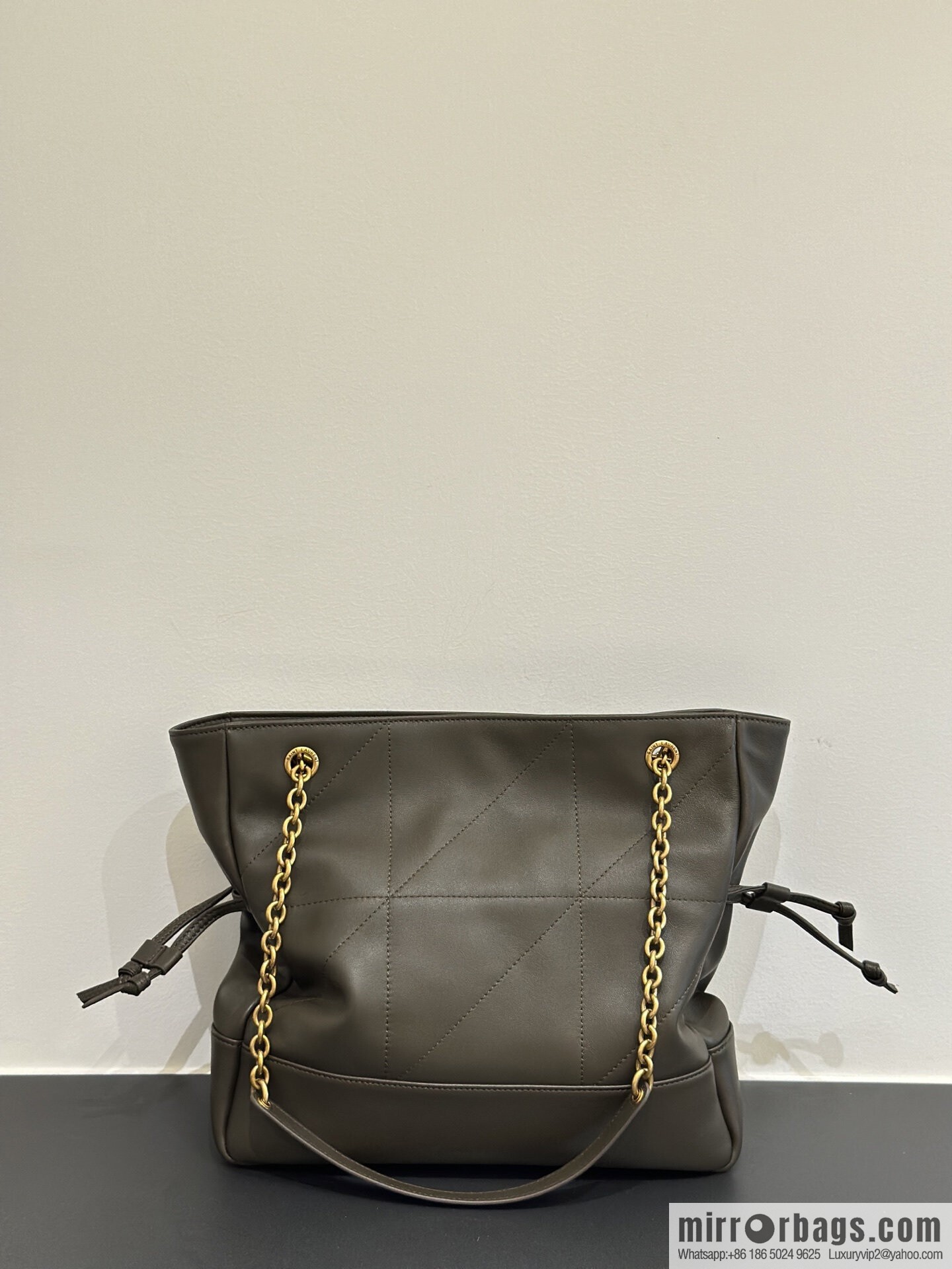 YSL 𝗝𝗮𝗺𝗶𝗲 𝟰.𝟯 small 𝗣𝗢𝗖𝗛𝗢𝗡_ lucky bag bucket bag 833948 dark green