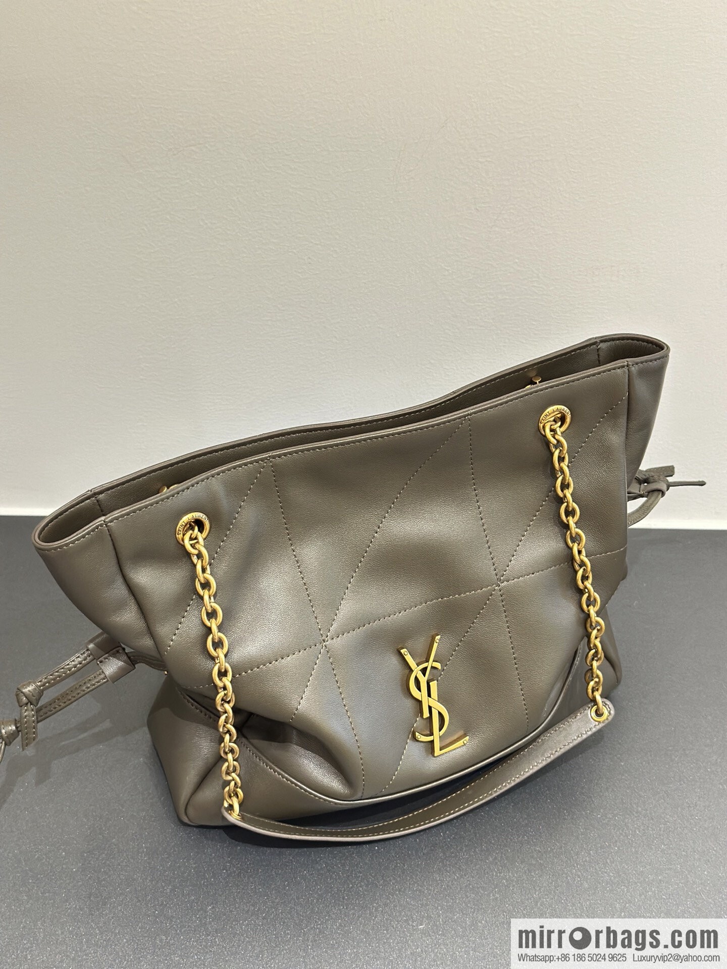 YSL 𝗝𝗮𝗺𝗶𝗲 𝟰.𝟯 small 𝗣𝗢𝗖𝗛𝗢𝗡_ lucky bag bucket bag 833948 dark green