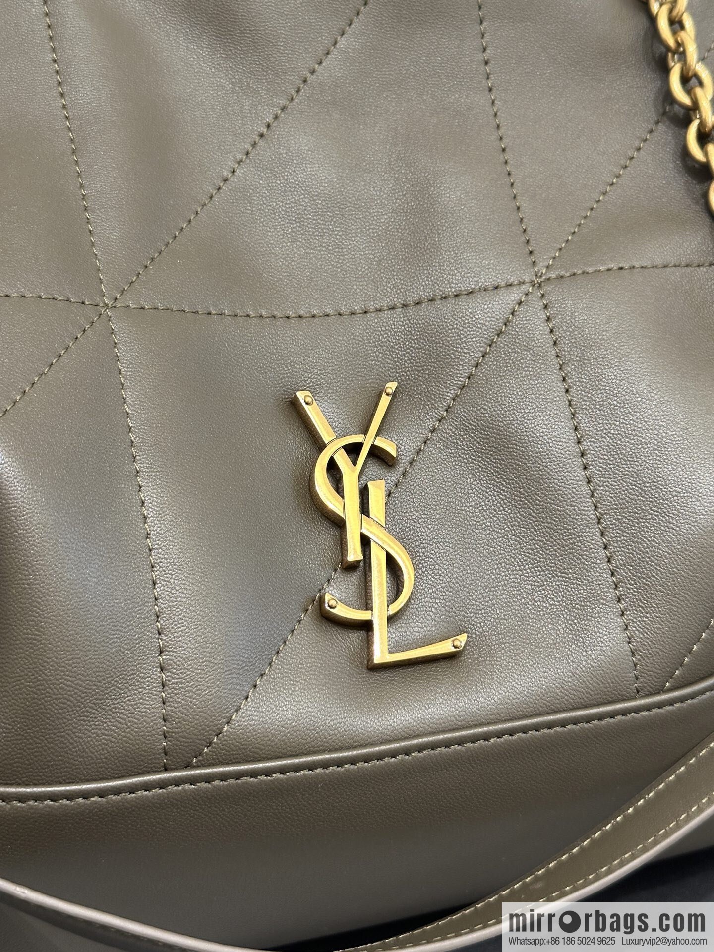 YSL 𝗝𝗮𝗺𝗶𝗲 𝟰.𝟯 small 𝗣𝗢𝗖𝗛𝗢𝗡_ lucky bag bucket bag 833948 dark green