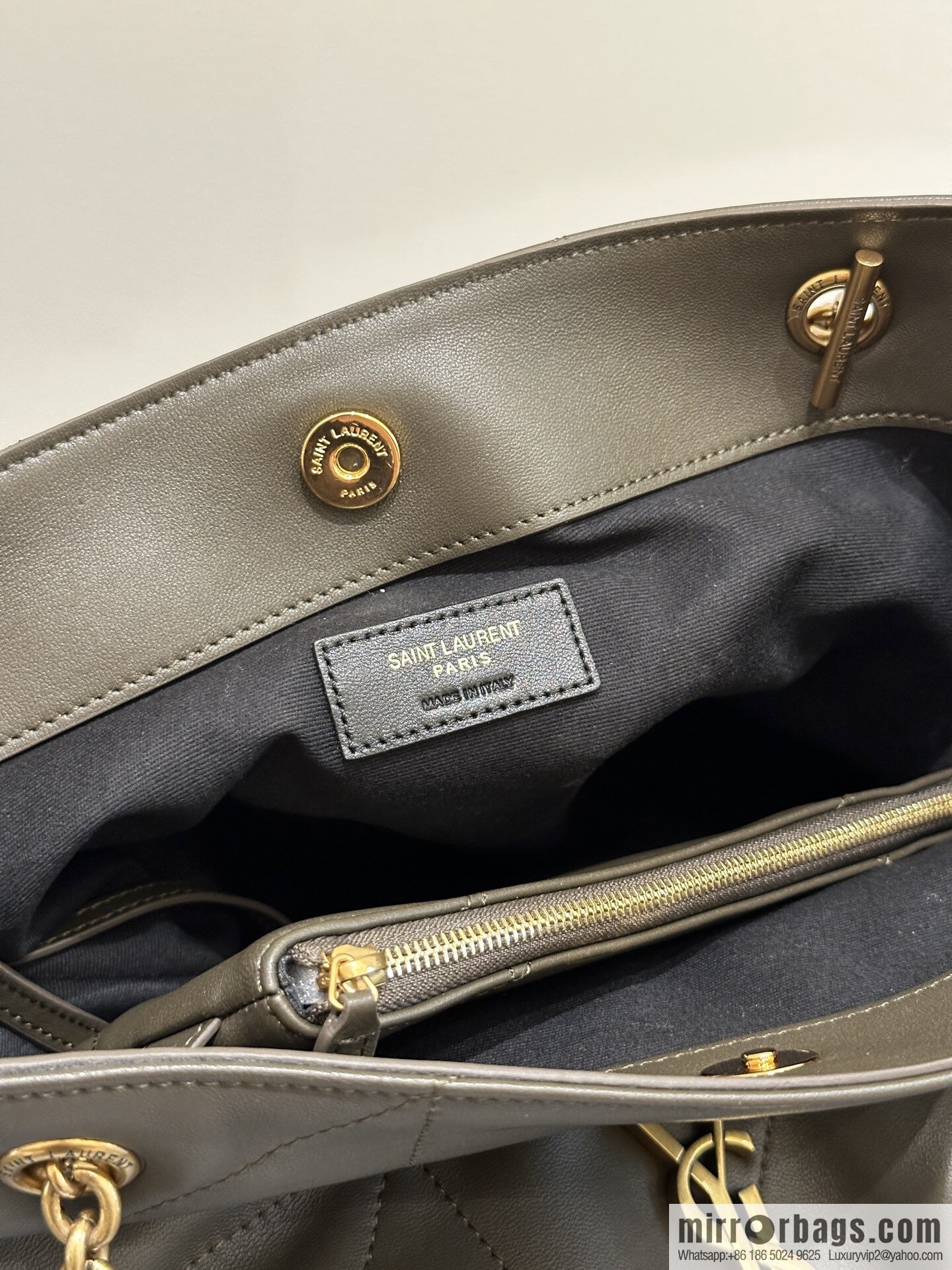 YSL 𝗝𝗮𝗺𝗶𝗲 𝟰.𝟯 small 𝗣𝗢𝗖𝗛𝗢𝗡_ lucky bag bucket bag 833948 dark green