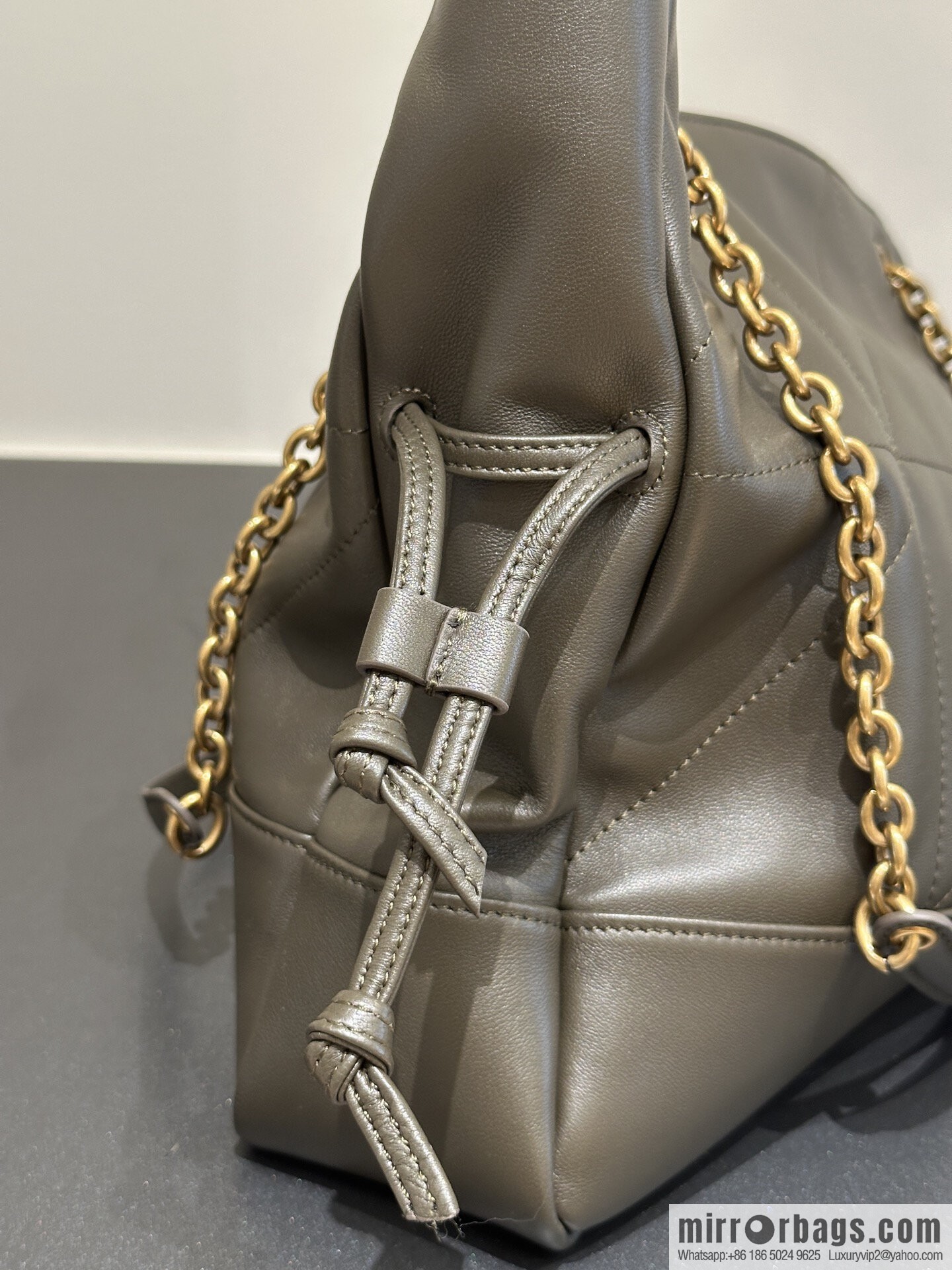 YSL 𝗝𝗮𝗺𝗶𝗲 𝟰.𝟯 small 𝗣𝗢𝗖𝗛𝗢𝗡_ lucky bag bucket bag 833948 dark green