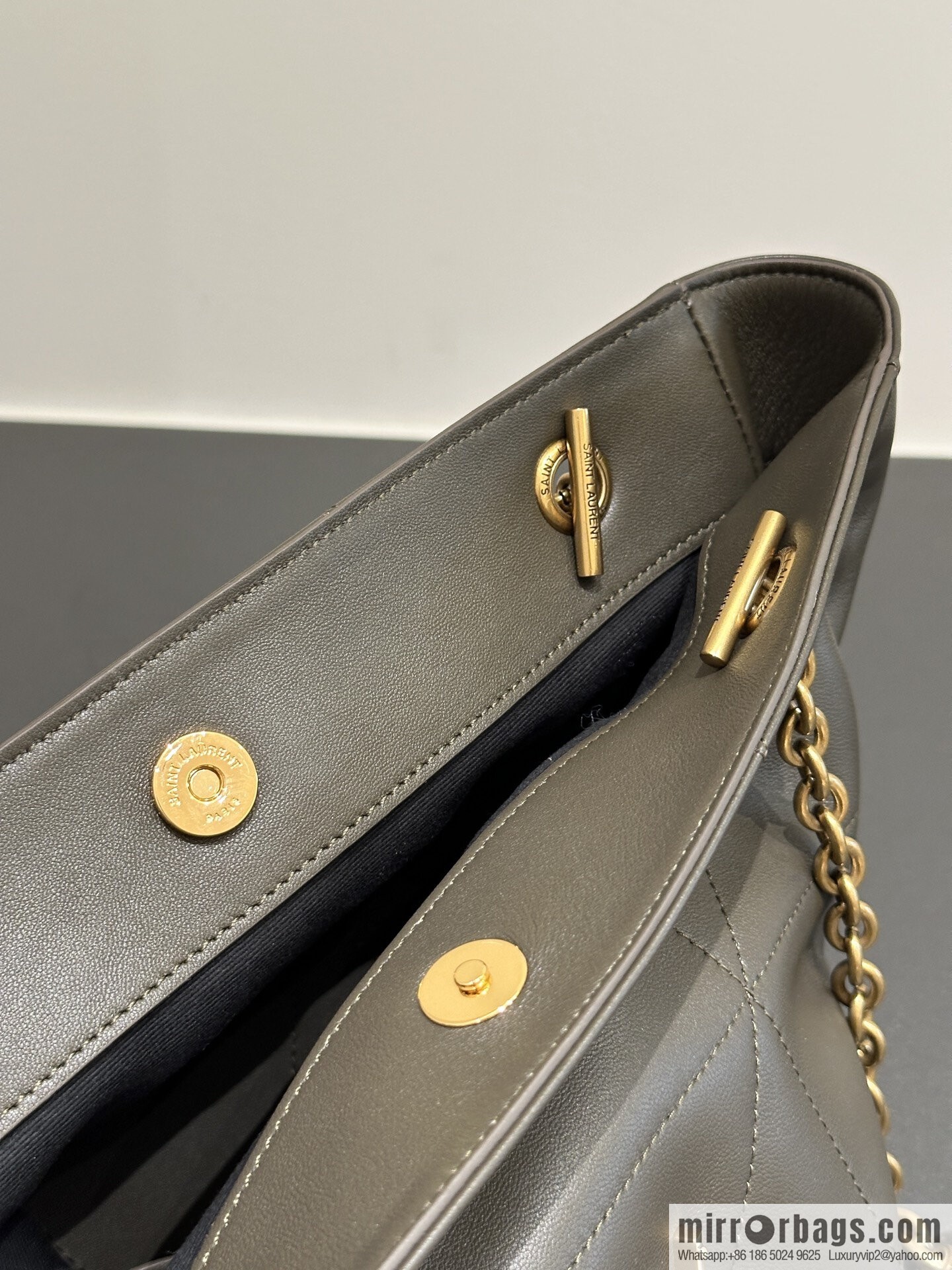 YSL 𝗝𝗮𝗺𝗶𝗲 𝟰.𝟯 small 𝗣𝗢𝗖𝗛𝗢𝗡_ lucky bag bucket bag 833948 dark green