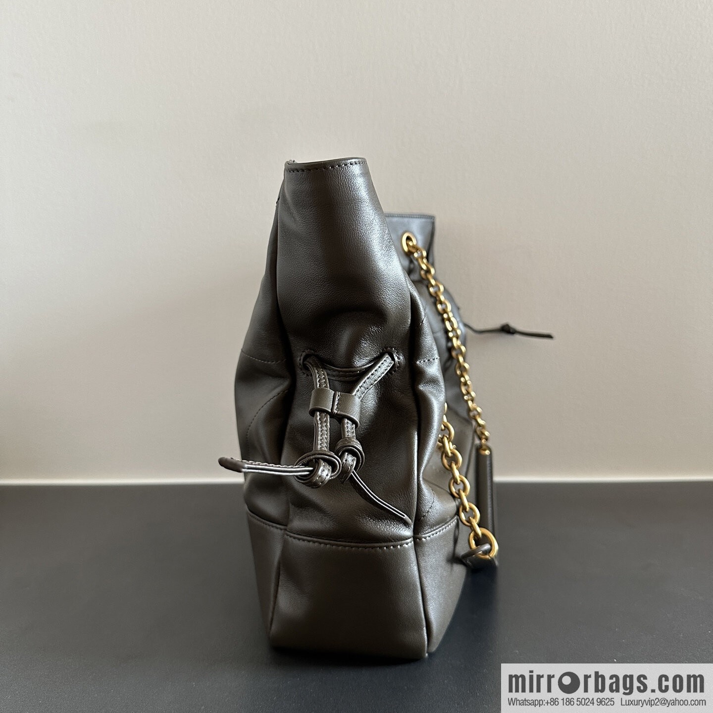 YSL 𝗝𝗮𝗺𝗶𝗲 𝟰.𝟯 large 𝗣𝗢𝗖𝗛𝗢𝗡_ lucky bag bucket bag 809824 musk green