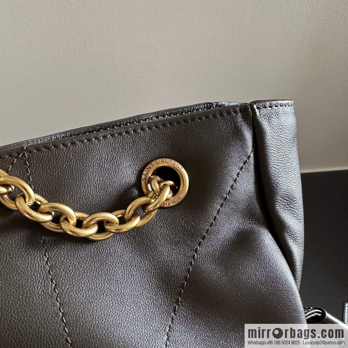 YSL 𝗝𝗮𝗺𝗶𝗲 𝟰.𝟯 large 𝗣𝗢𝗖𝗛𝗢𝗡_ lucky bag bucket bag 809824 musk green