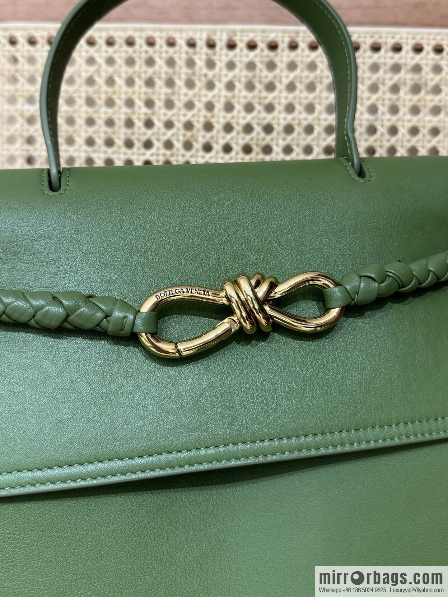 BV Ciao Ciao Handbag 817231 Matcha Green