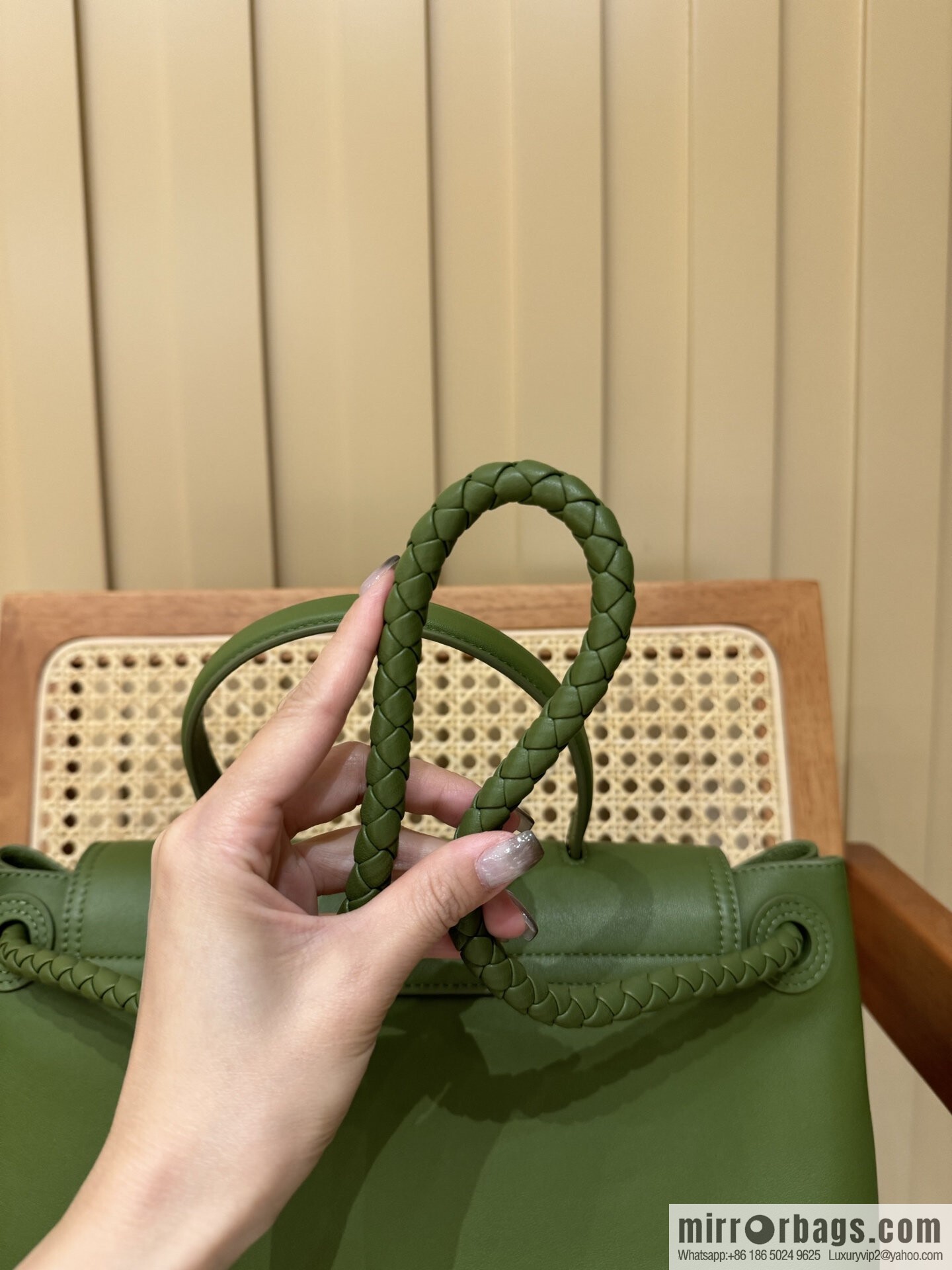 BV Ciao Ciao Handbag 817231 Matcha Green