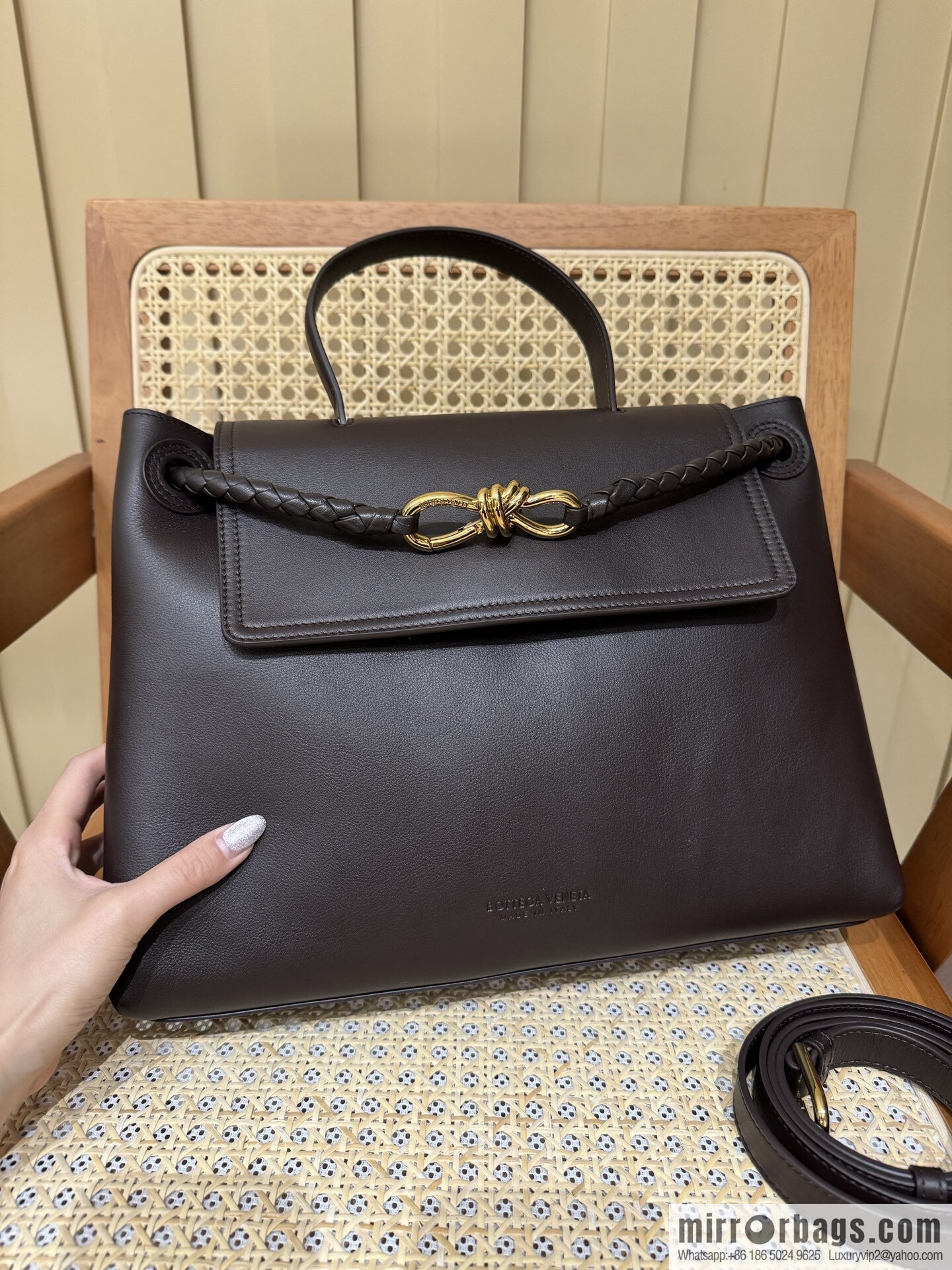 BV Ciao Ciao Handbag 817231 Chocolate Brown