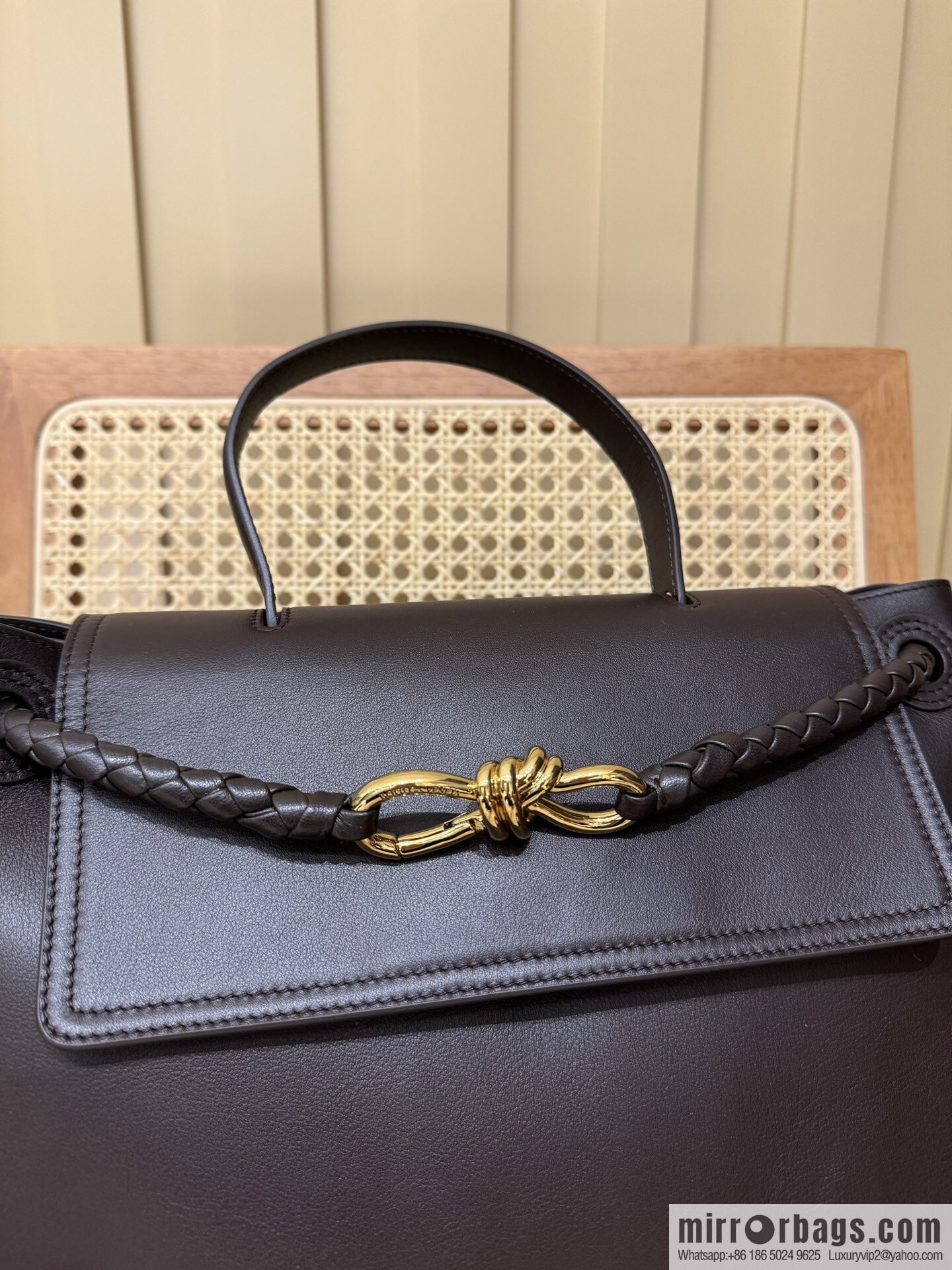 BV Ciao Ciao Handbag 817231 Chocolate Brown