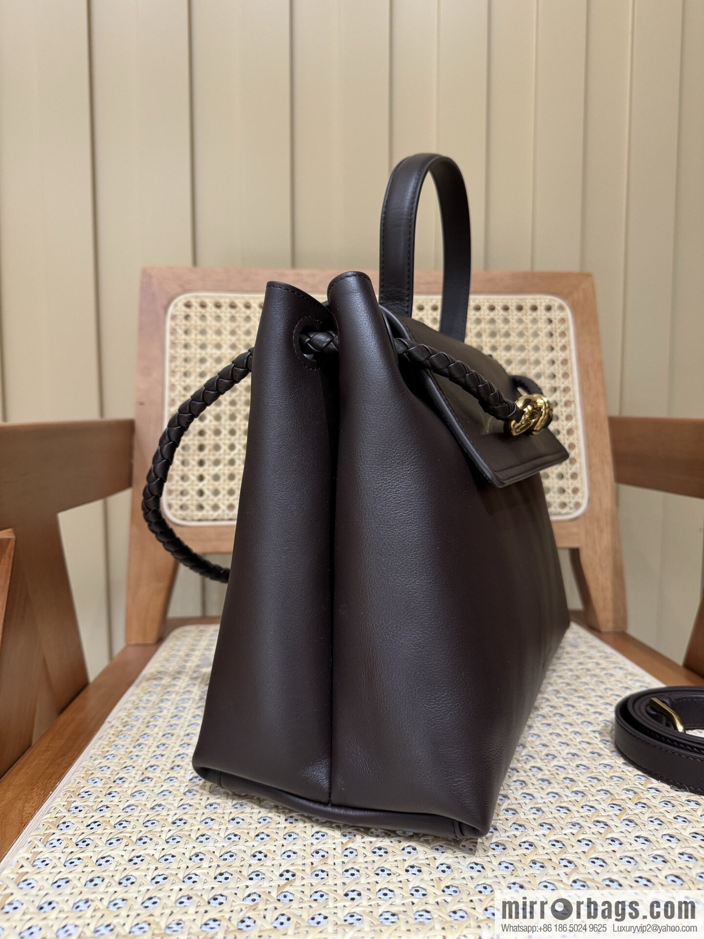 BV Ciao Ciao Handbag 817231 Chocolate Brown