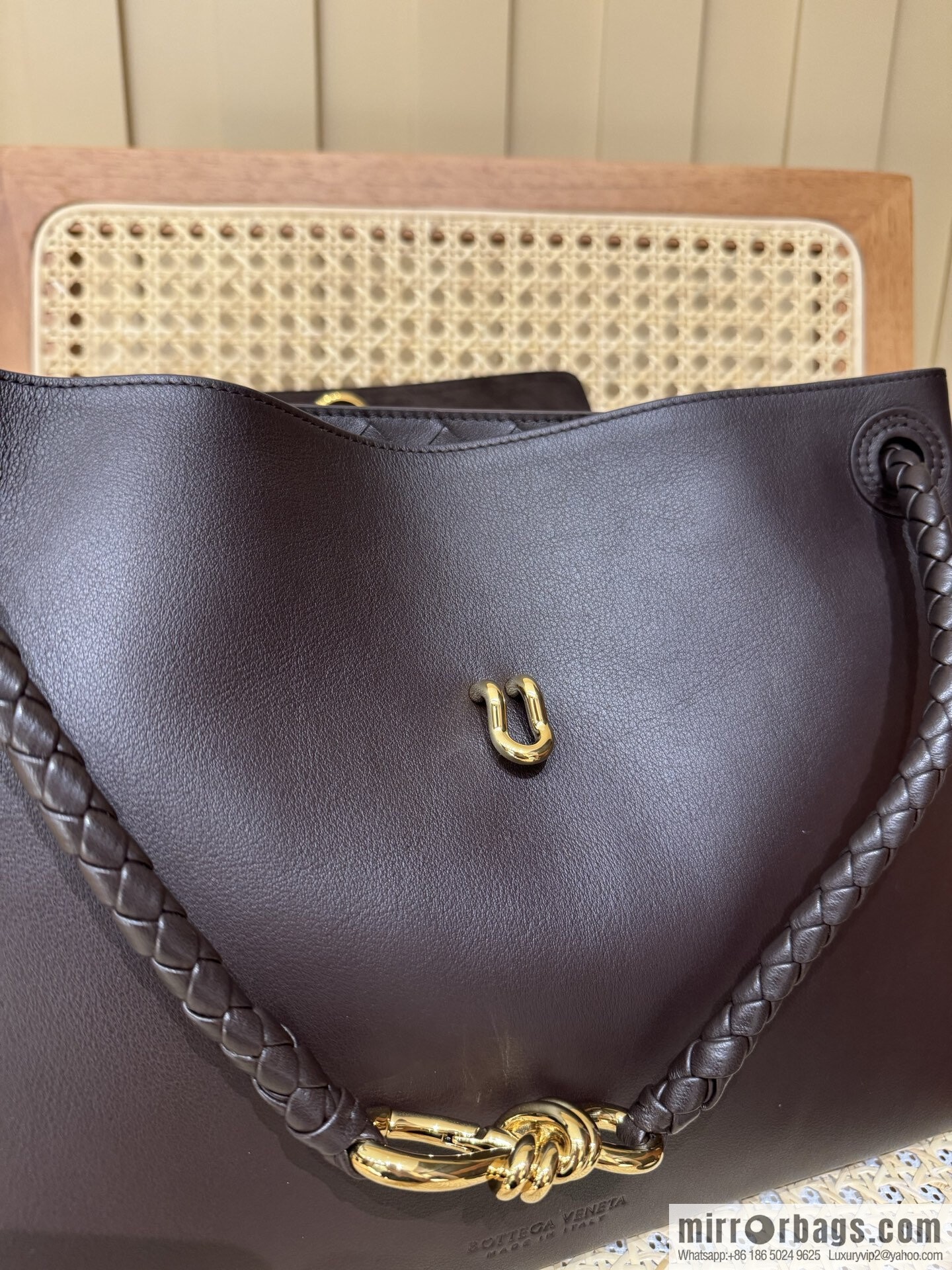 BV Ciao Ciao Handbag 817231 Chocolate Brown
