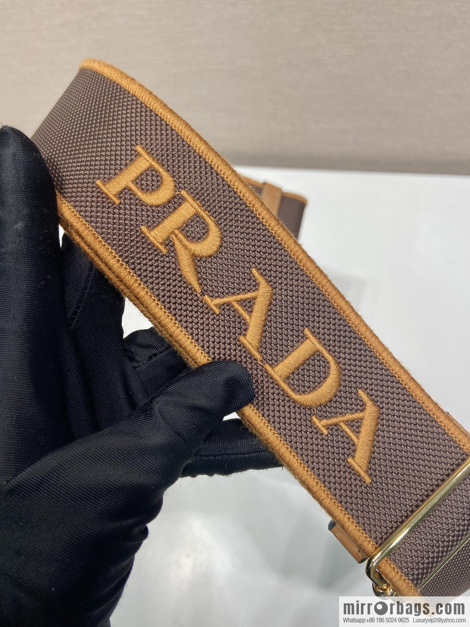 PRADA 🎉 new shoulder strap 🎉 1BD082-1 🎉 caramel color