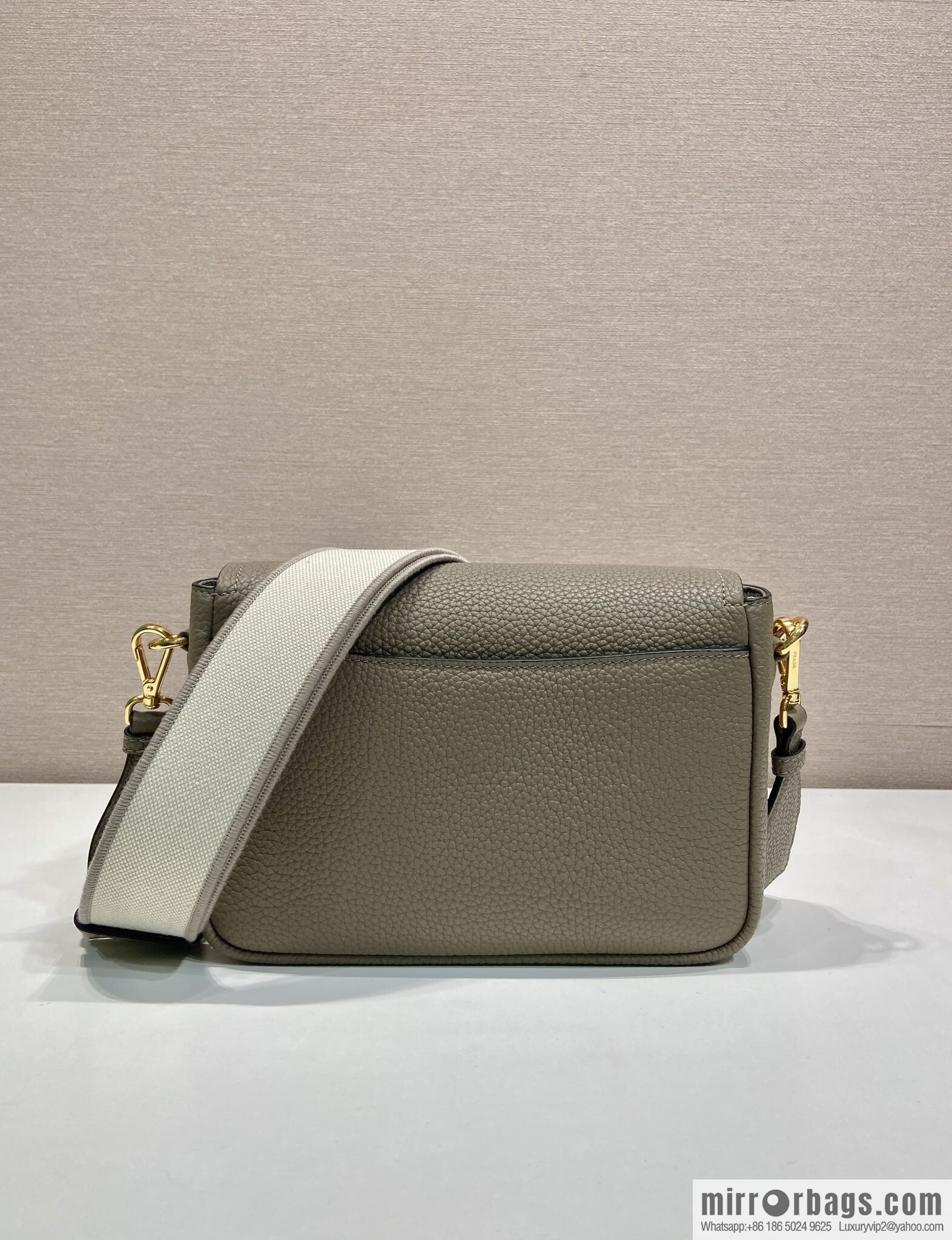 PRADA 🎉 new shoulder strap 🎉 1BD314-1 🎉 grey