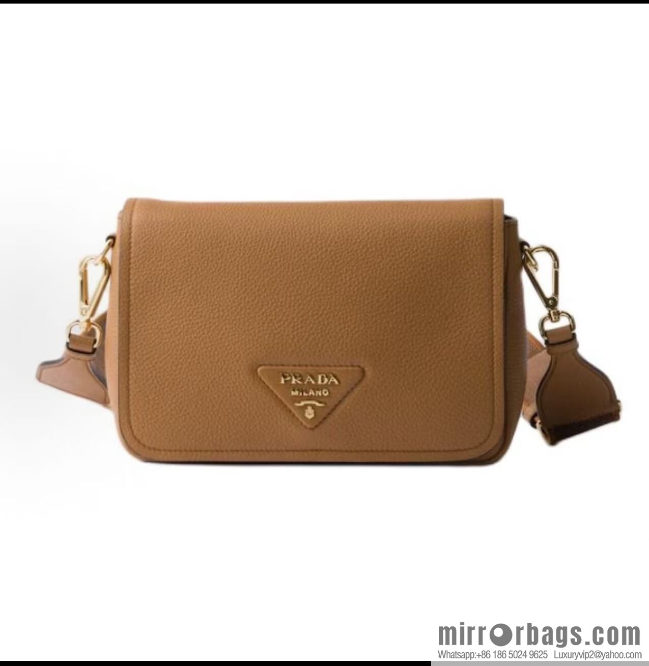 PRADA ๐ new shoulder strap ๐ 1BD314-1 ๐ caramel color