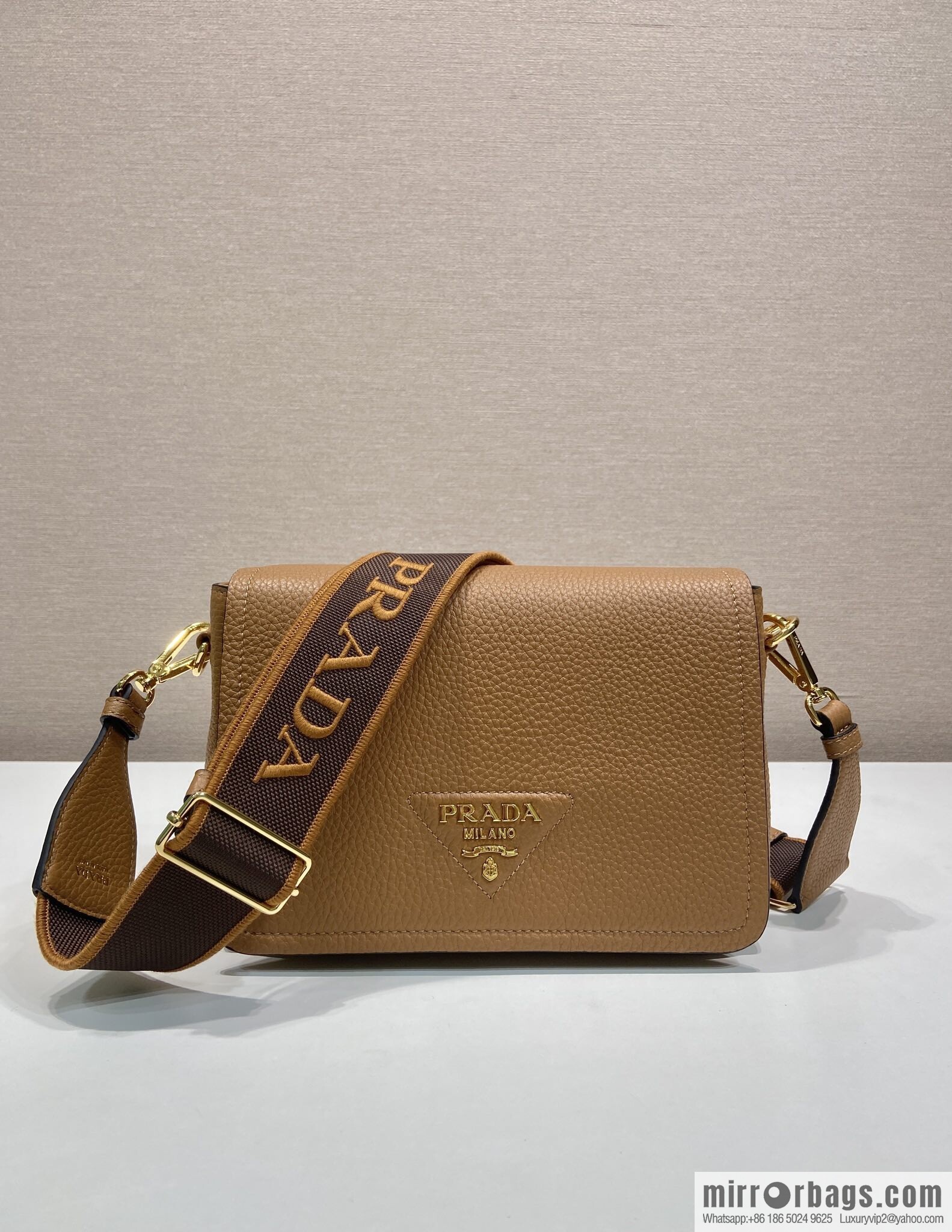 PRADA ๐ new shoulder strap ๐ 1BD314-1 ๐ caramel color