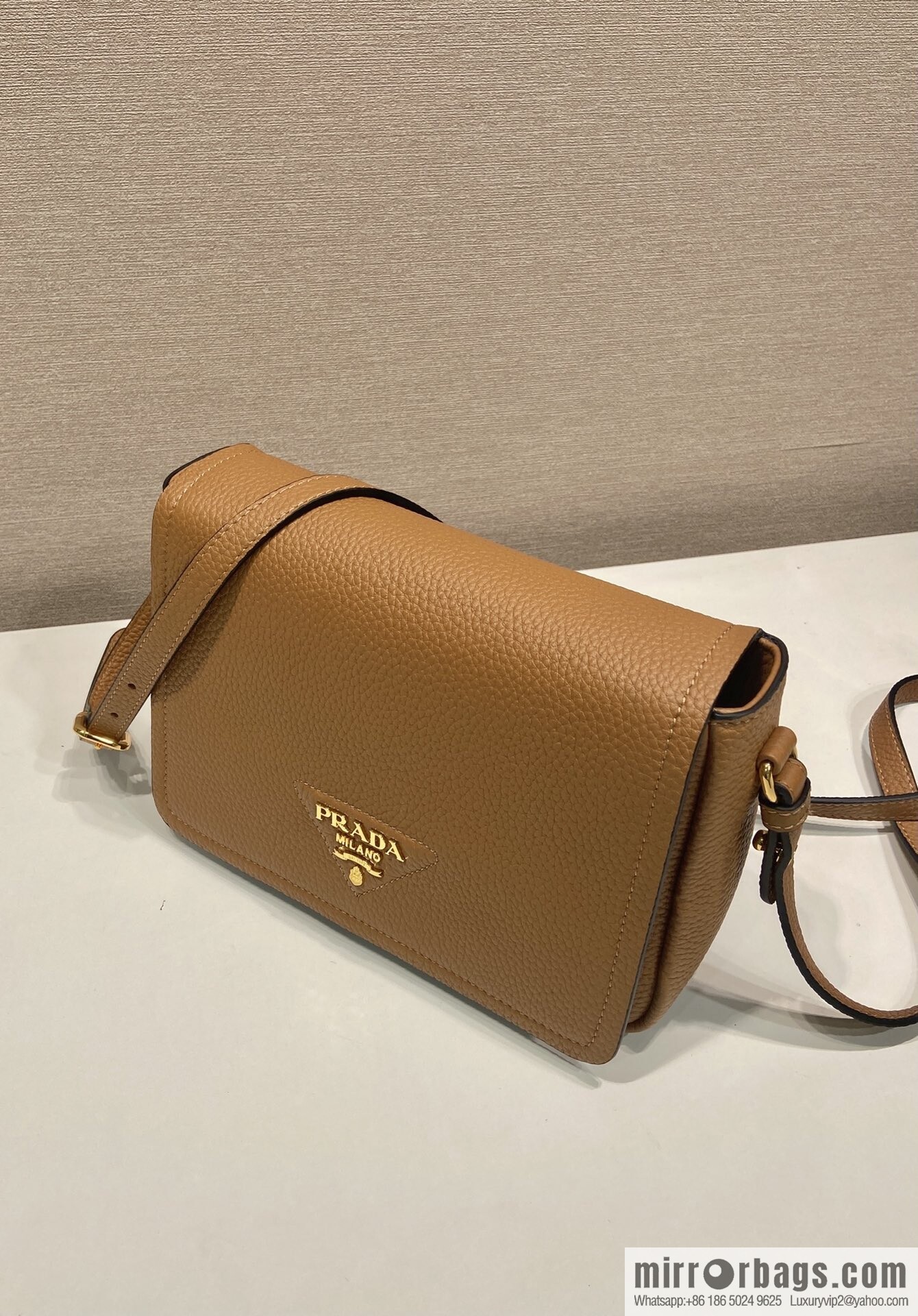 PRADA ๐ new shoulder strap ๐ 1BD314-1 ๐ caramel color