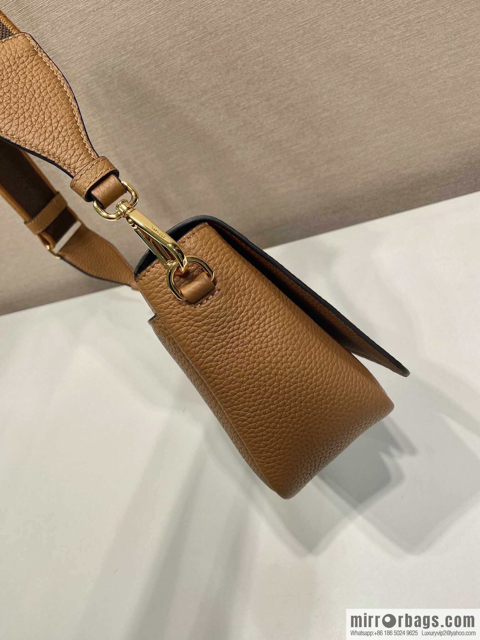 PRADA ๐ new shoulder strap ๐ 1BD314-1 ๐ caramel color